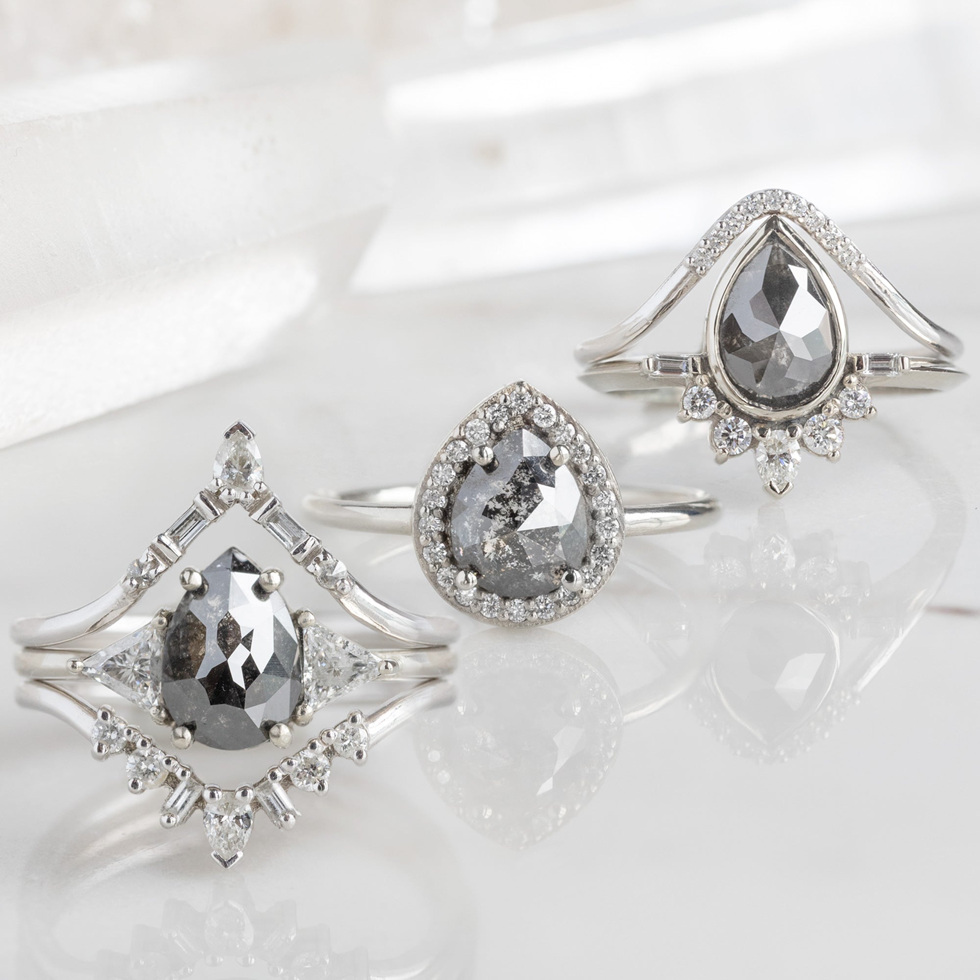 Alexis Russell Custom Diamond Ring Design Your Own Custom | Black Diamond Engagement Ring