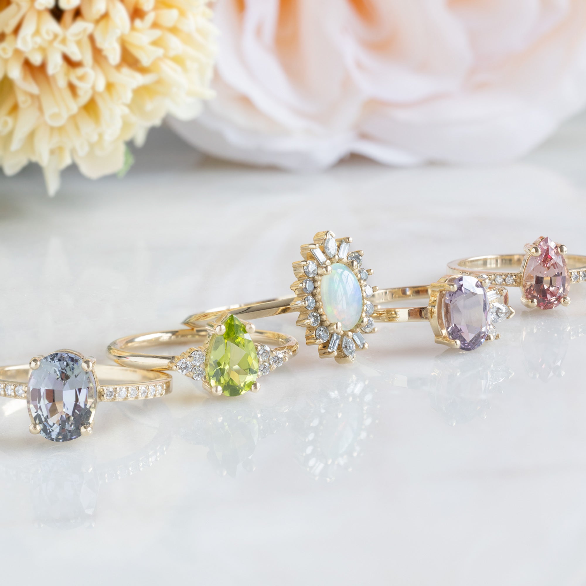Alexis Russell Custom Diamond Ring Design Your Own Custom | Gemstone Engagement Ring