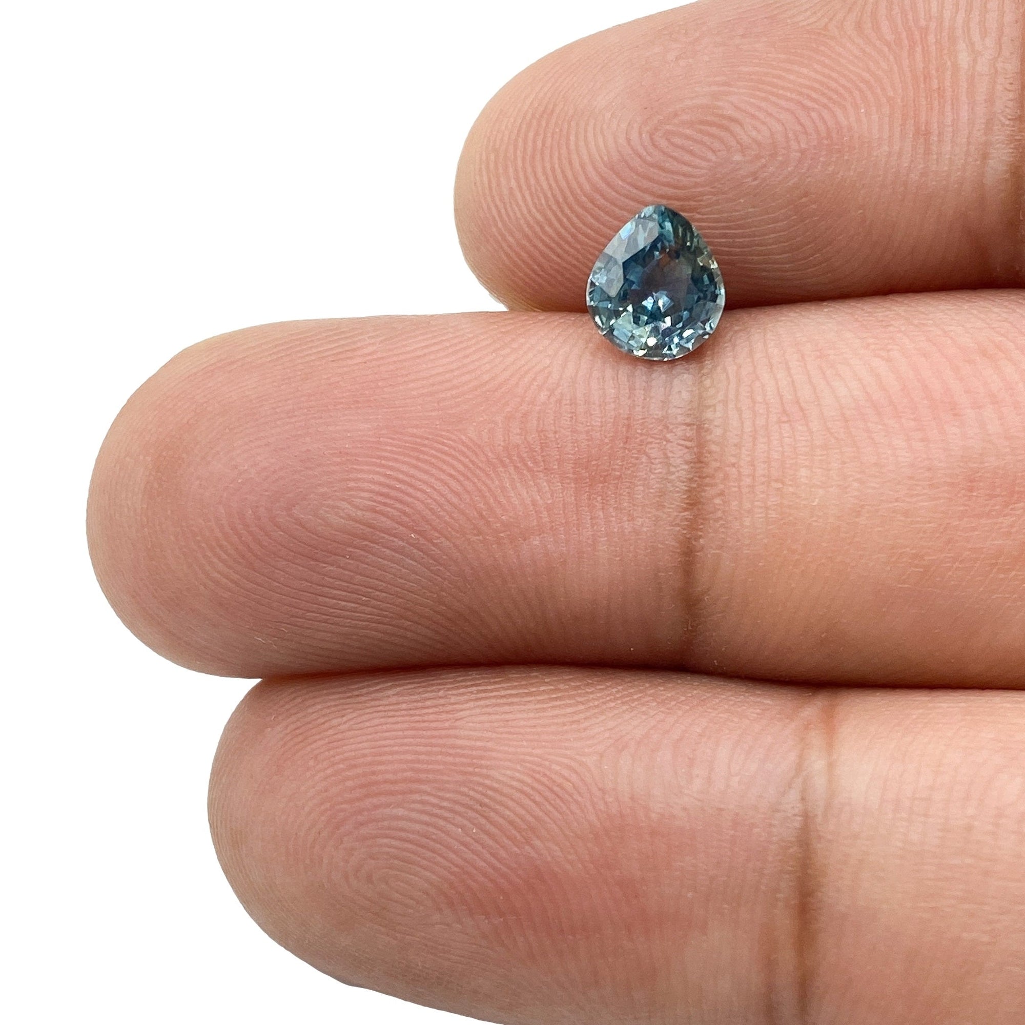 Gemstone Vault Montana Sapphire 0.98ct | Brilliant Cut Pear Shape Blue Montana Sapphire