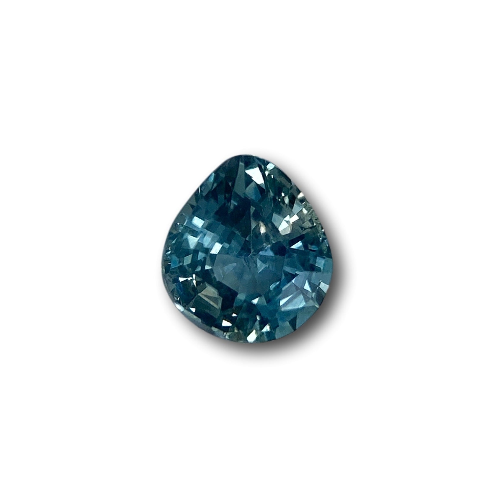Gemstone Vault Montana Sapphire 0.98ct | Brilliant Cut Pear Shape Blue Montana Sapphire