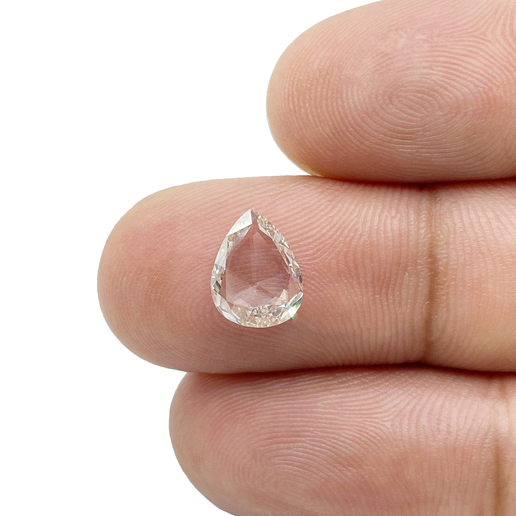 DIAMOND VAULT CHAMPAGNE & COGNAC DIAMOND 0.99ct | Champagne VS Pear Shape Rose Cut Diamond