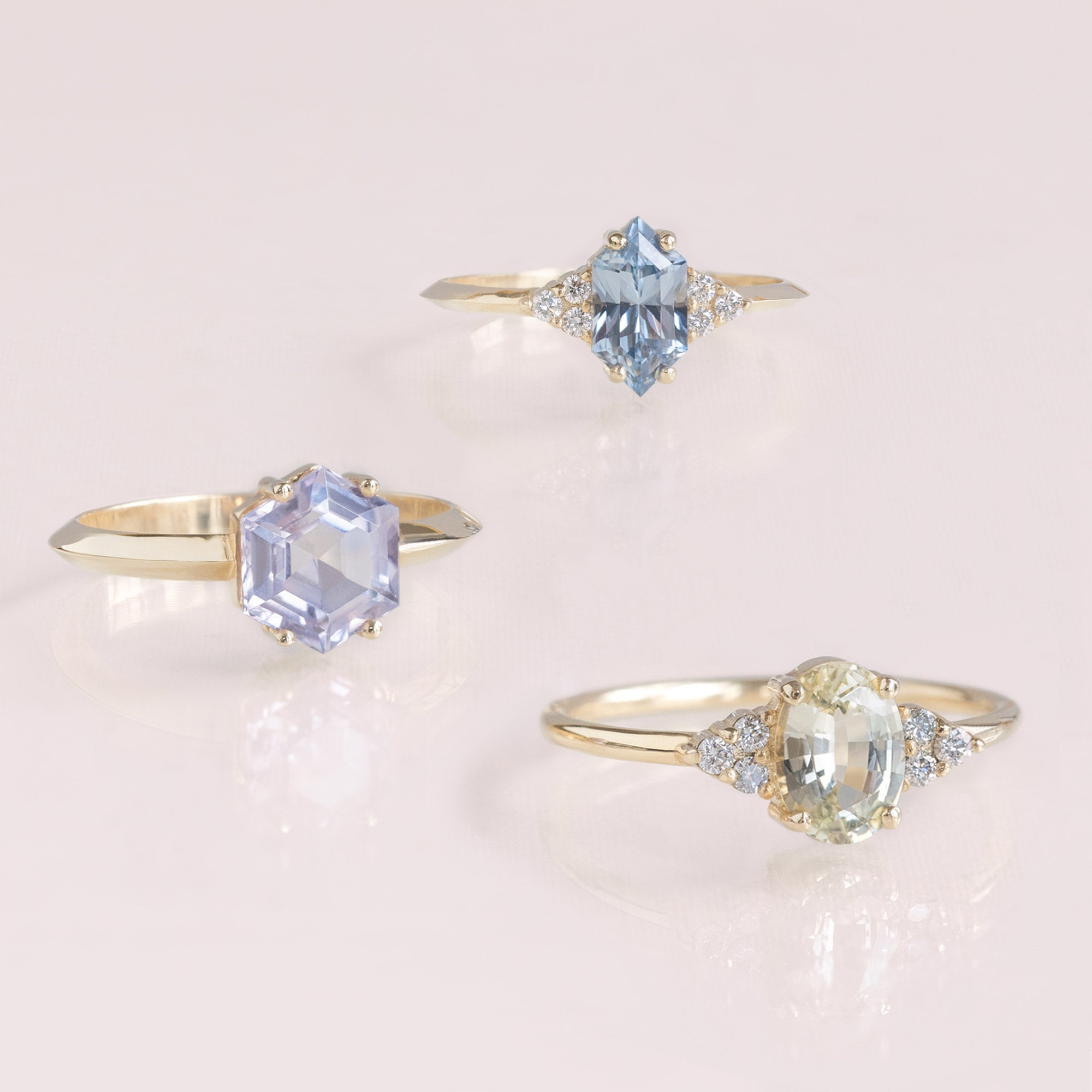 Alexis Russell Custom Diamond Ring Design Your Own Custom | Colored Sapphire Engagement Ring
