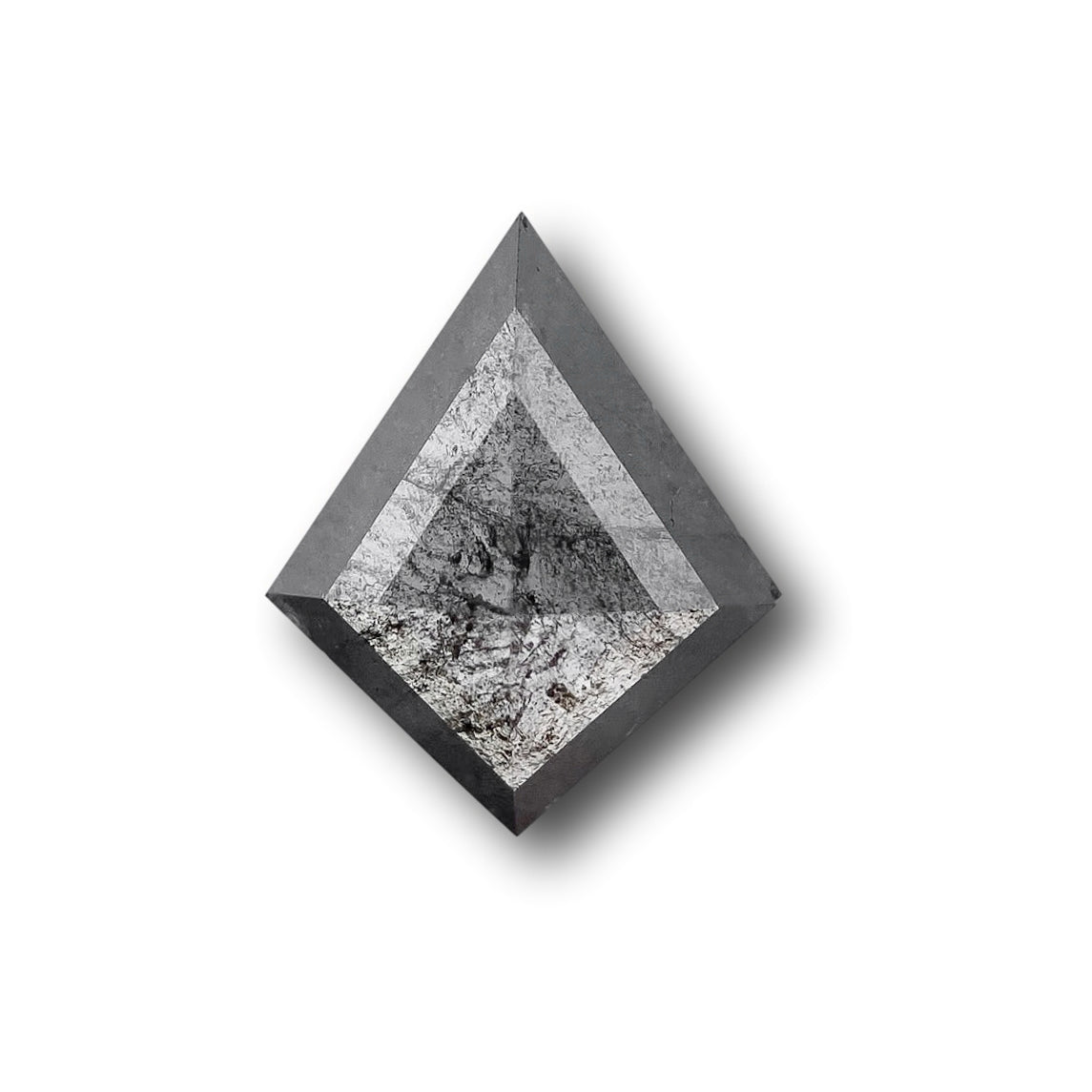 DIAMOND VAULT SALT & PEPPER DIAMOND 0.54ct | Salt & Pepper Kite Shape Rose Cut Diamond
