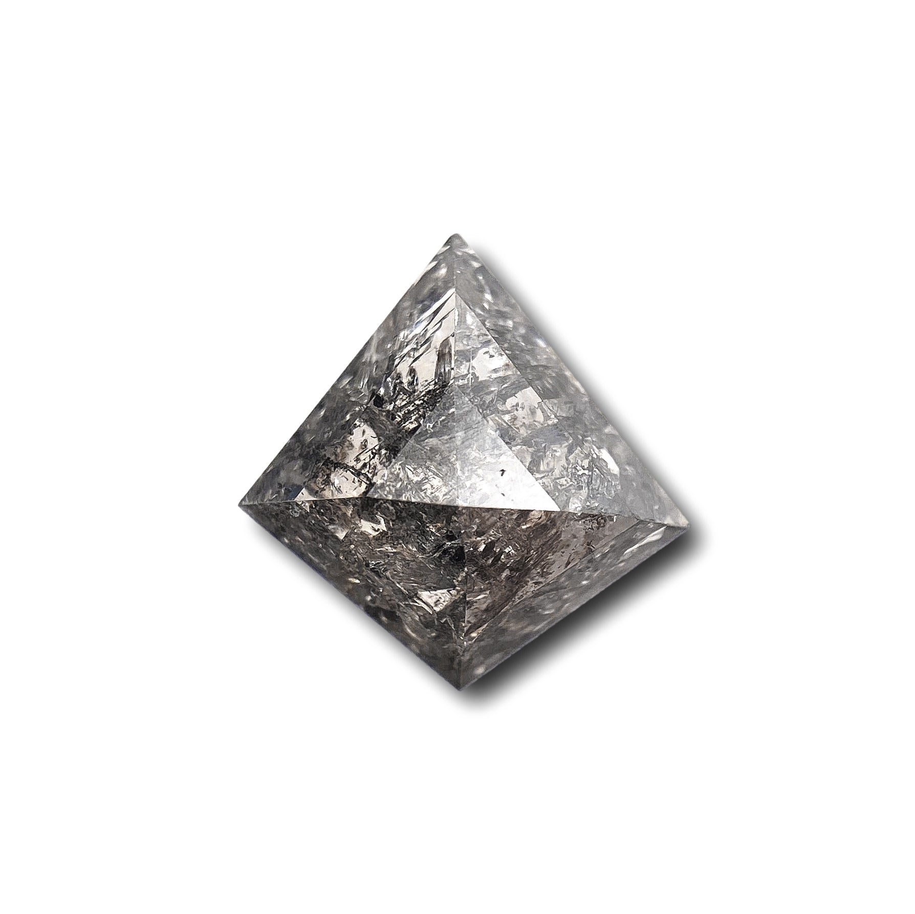 DIAMOND VAULT SALT & PEPPER DIAMOND 1.53ct | Salt & Pepper Kite Shape Rose Cut Diamond