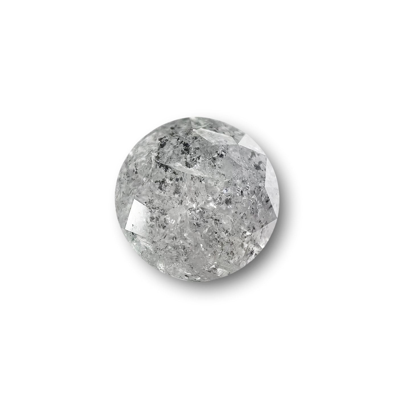 DIAMOND VAULT SALT & PEPPER DIAMOND 2.78ct | Salt & Pepper Round Shape Brilliant Cut Diamond