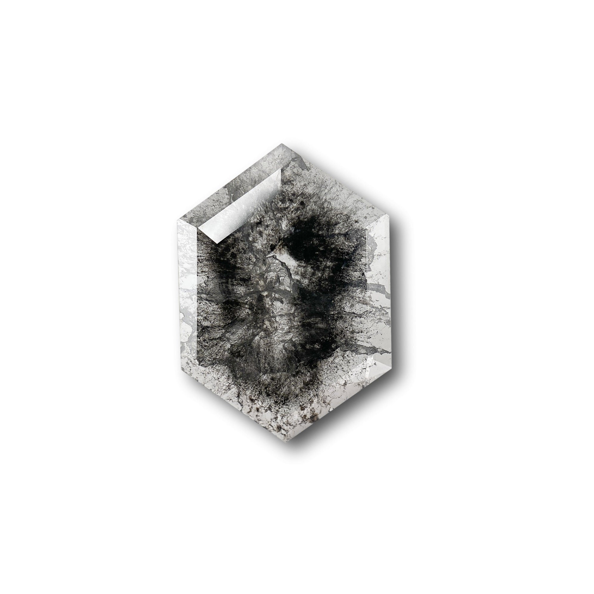 Alexis Russell Loose Stones - Engagement Salt and Pepper Diamonds - Hexagon