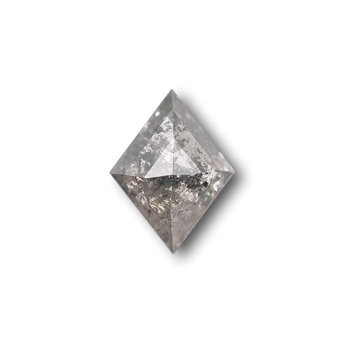 DIAMOND VAULT SALT & PEPPER DIAMOND 0.97ct | Salt & Pepper Lozenge Shape Step Cut Diamond