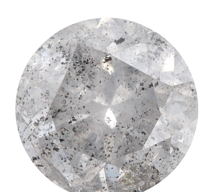DIAMOND VAULT SALT & PEPPER DIAMOND 2.98ct | Salt & Pepper Round Shape Brilliant Cut Diamond
