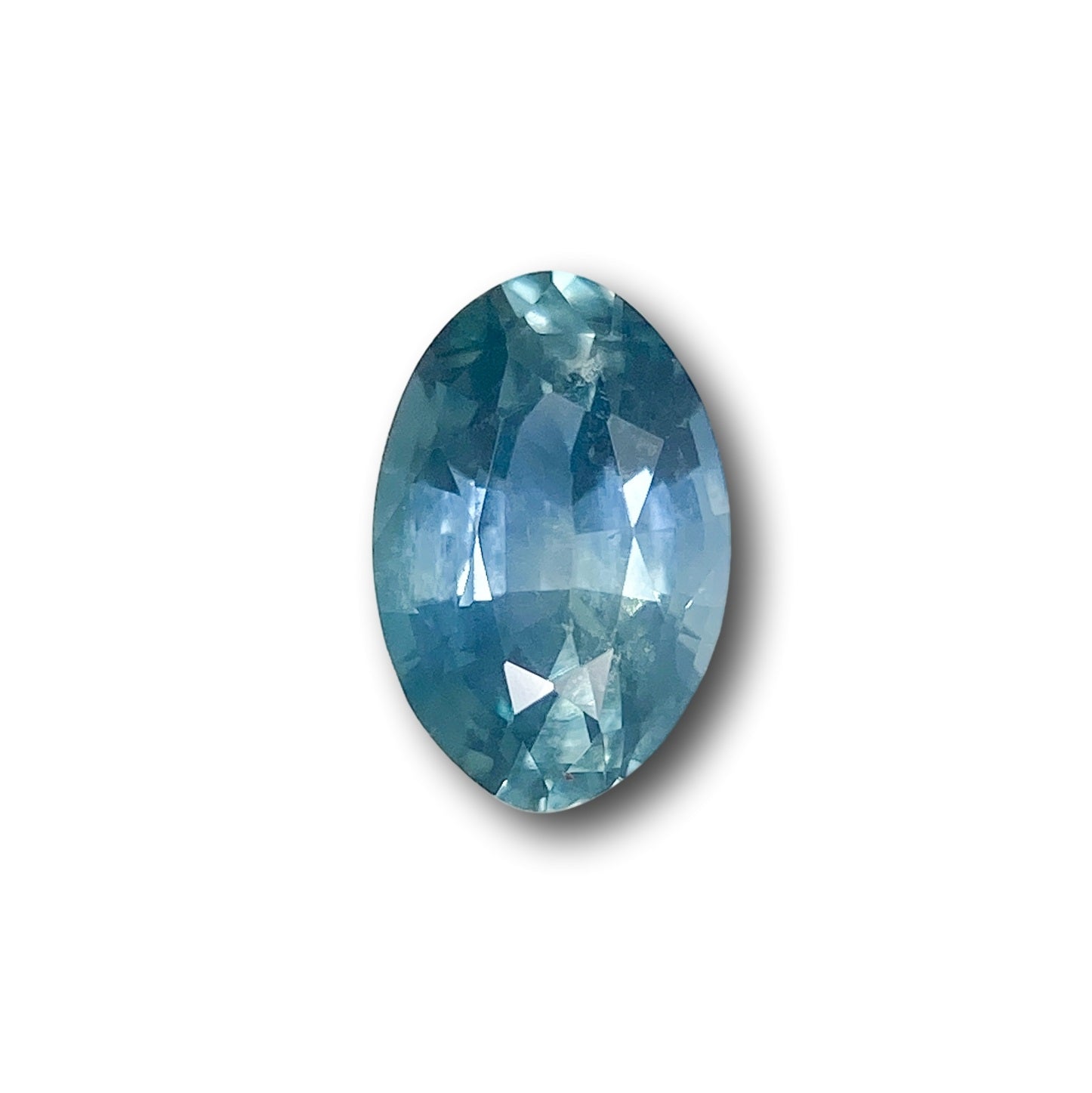 Gemstone Vault Montana Sapphire 1.33ct | Brilliant Cut Moval Shape Blue Montana Sapphire