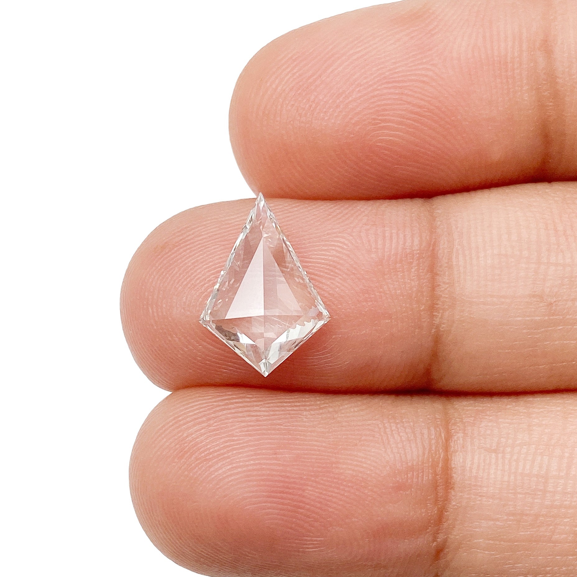 LITHOS Diamond Lab Diamond 1.38ct | H/VVS2 Kite Shape Rose Cut Lab Diamond (IGI)