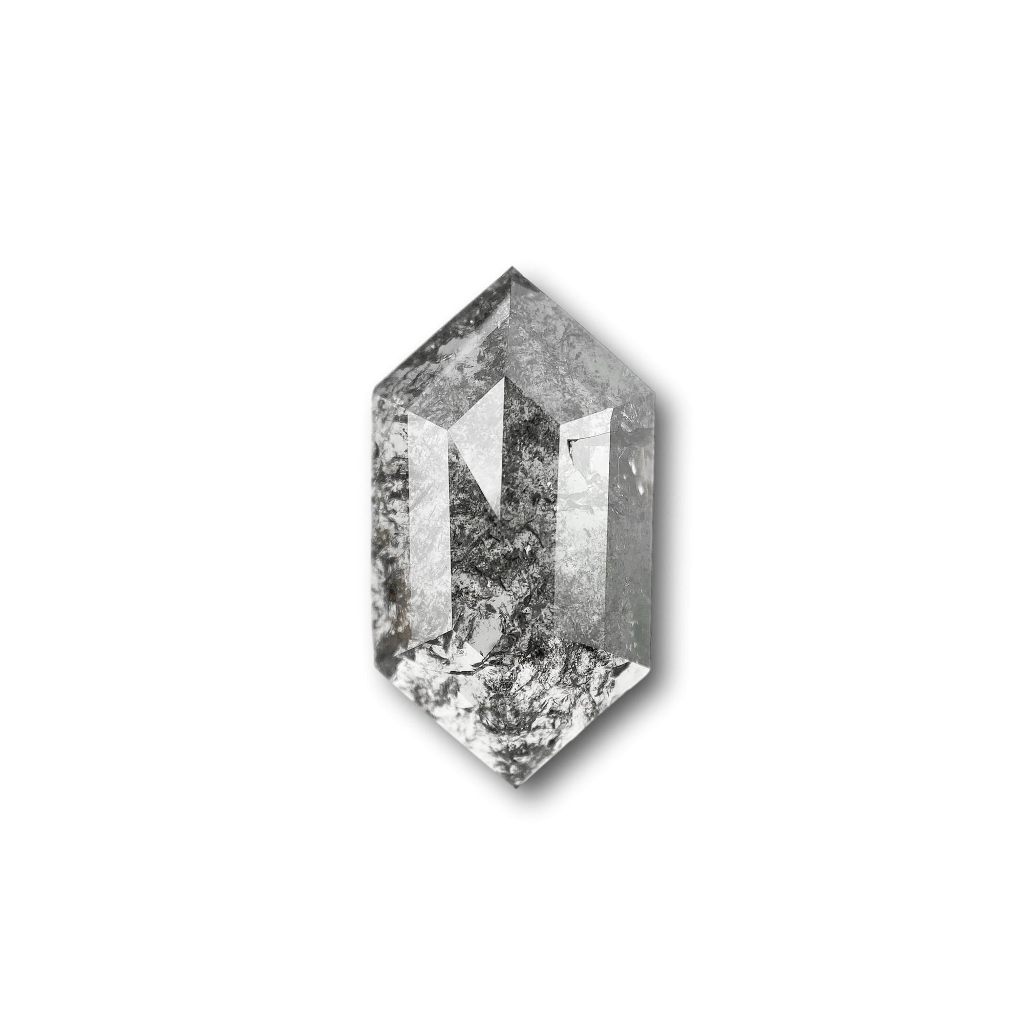 Alexis Russell Loose Stones - Engagement Salt and Pepper Diamonds - Hexagon