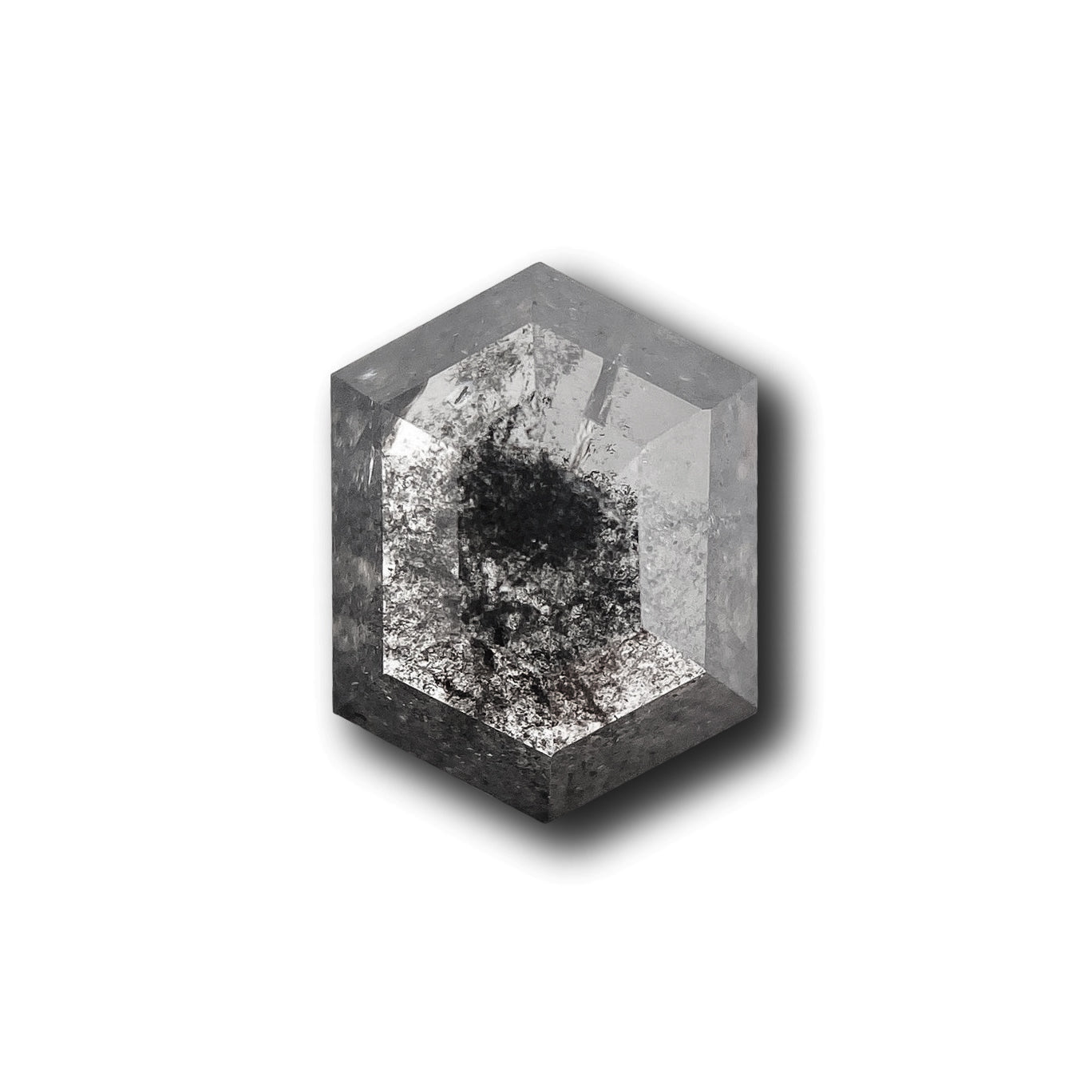 Alexis Russell Loose Stones - Engagement Salt and Pepper Diamonds - Hexagon