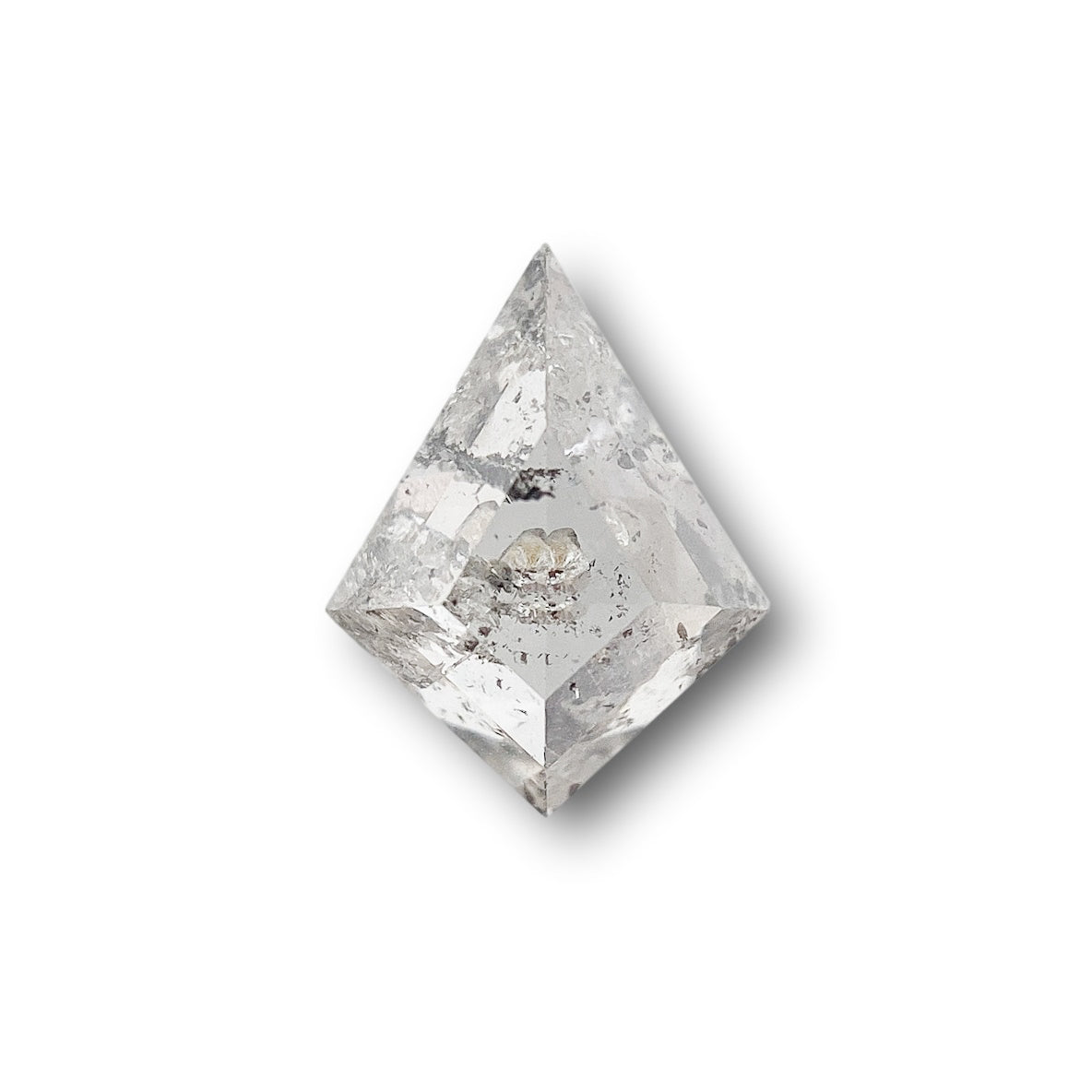 DIAMOND VAULT SALT & PEPPER DIAMOND 0.74ct | Salt & Pepper Kite Shape Step Cut Diamond