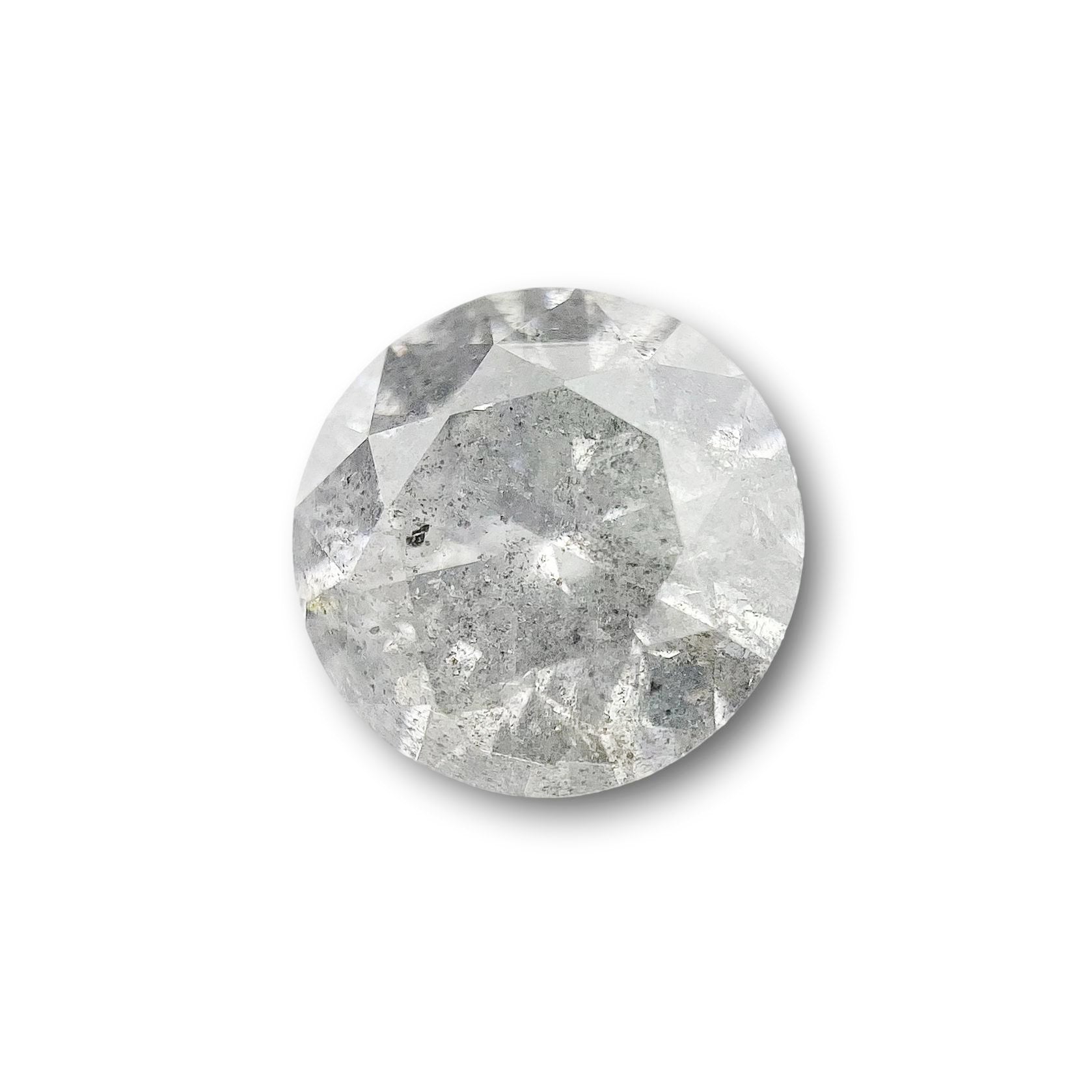 DIAMOND VAULT SALT & PEPPER DIAMOND 2.04ct | Salt & Pepper Round Shape Brilliant Cut Diamond