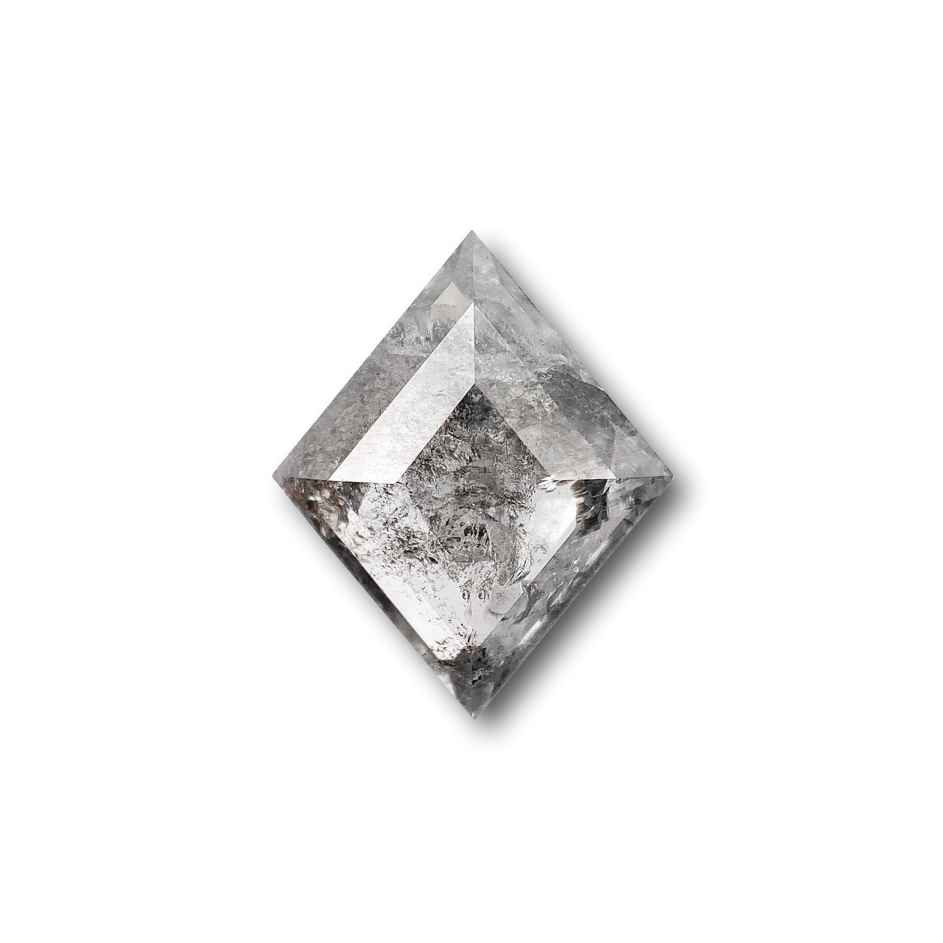 DIAMOND VAULT SALT & PEPPER DIAMOND 1.40ct | Salt & Pepper Lozenge Shape Step Cut Diamond