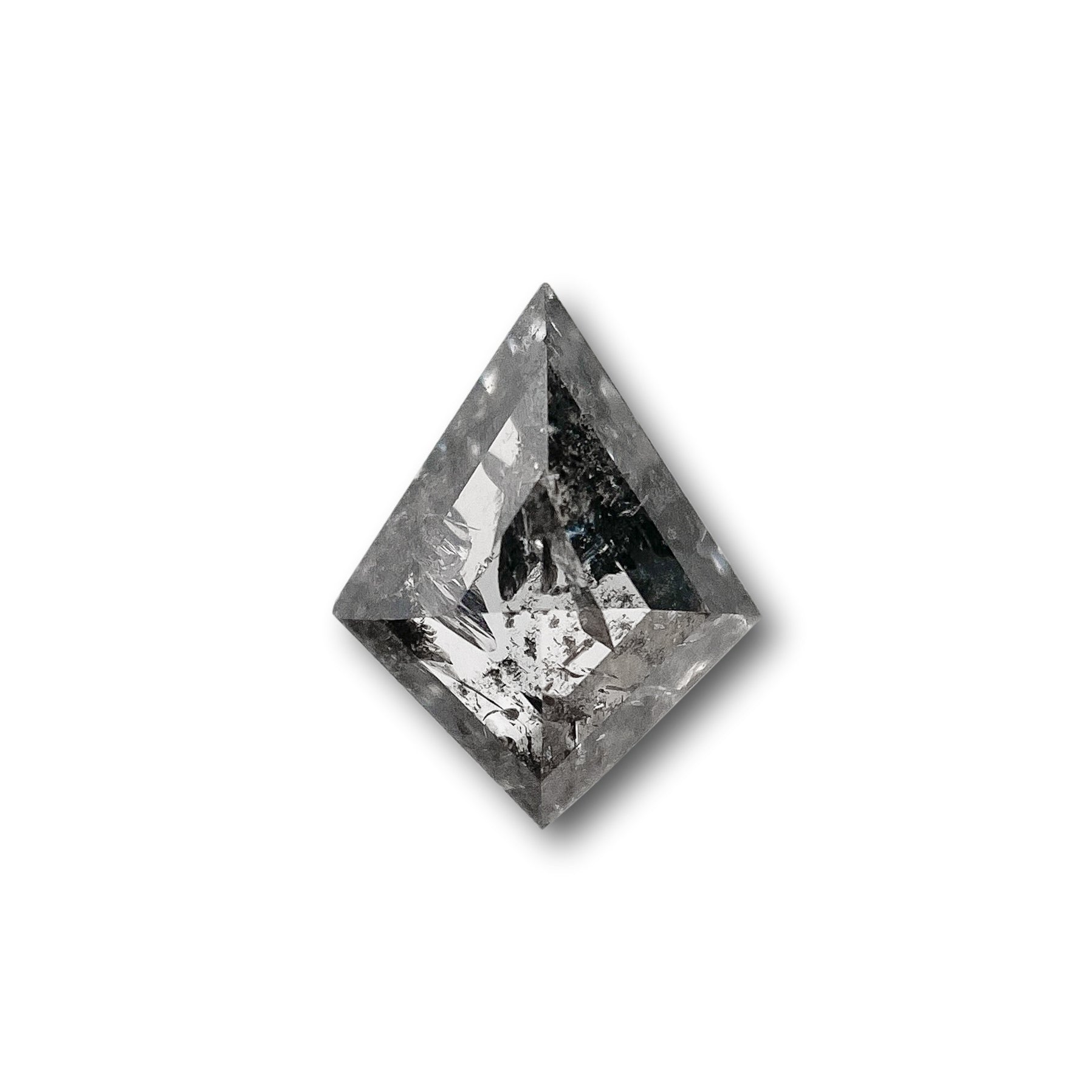 DIAMOND VAULT SALT & PEPPER DIAMOND 0.52ct | Salt & Pepper Kite Shape Step Cut Diamond