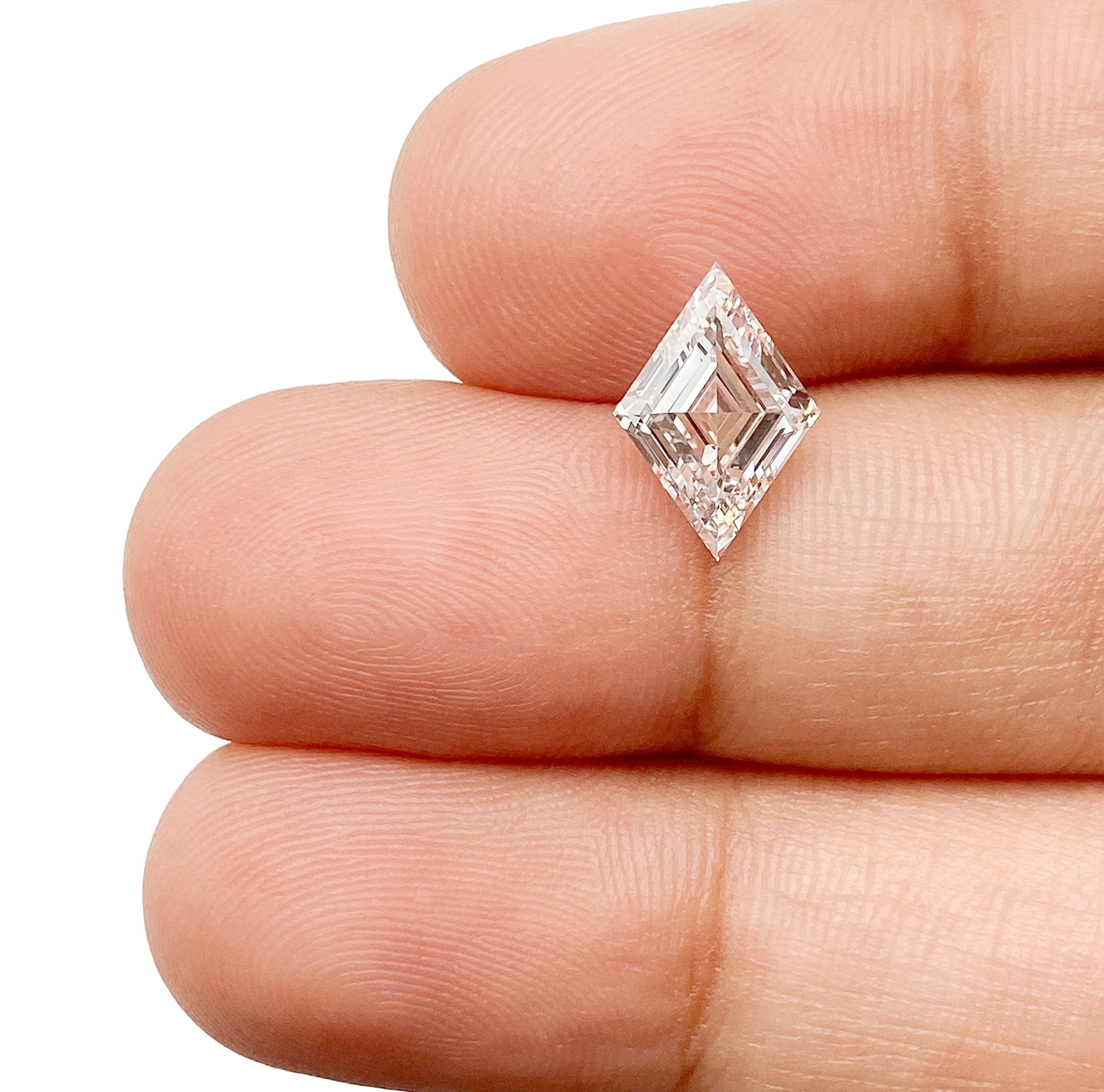 LITHOS Diamond Lab Diamond 1.55ct | E/VS1 Lozenge Shape Step Cut Lab Diamond (IGI)