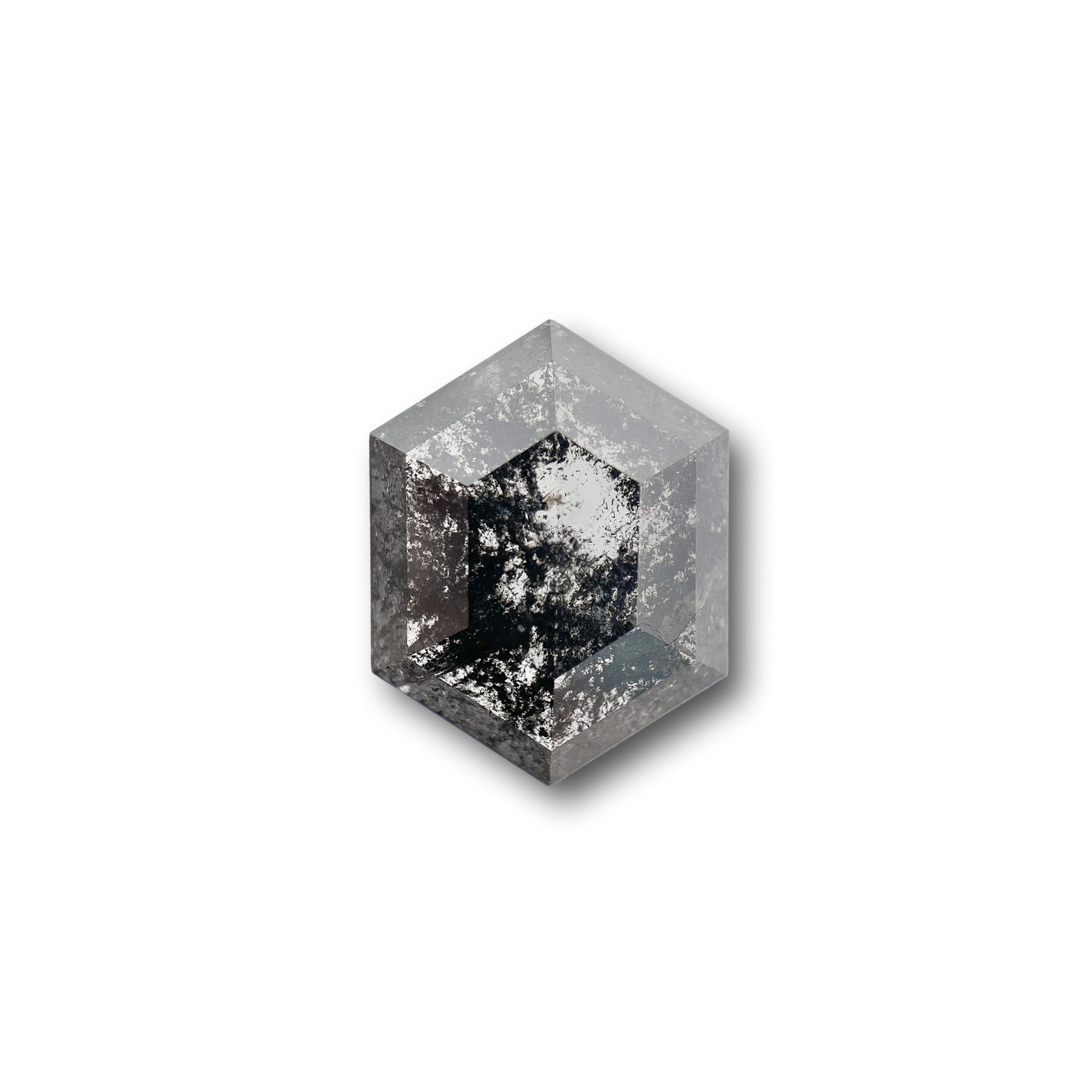 Alexis Russell Loose Stones - Engagement Salt and Pepper Diamonds - Hexagon