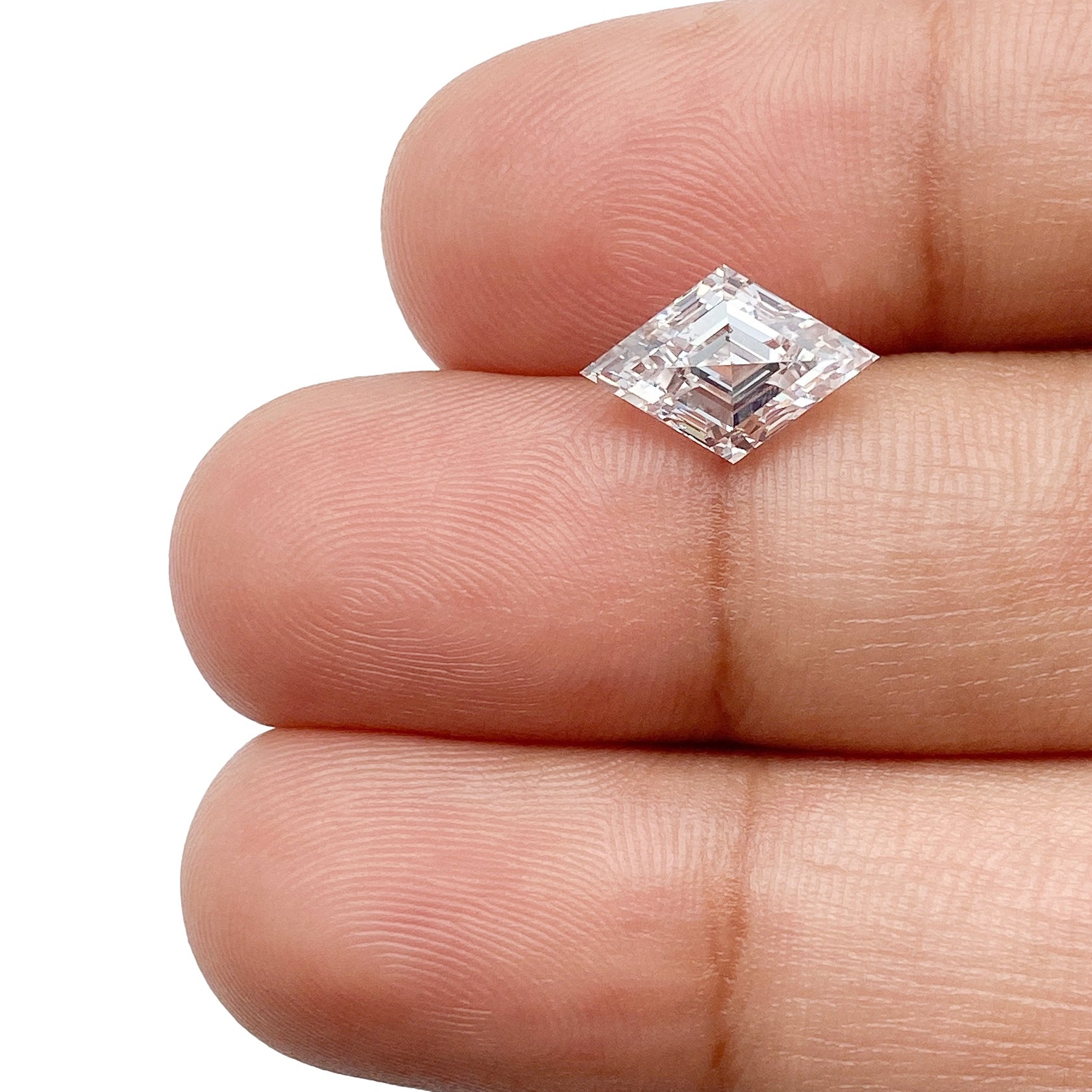 LITHOS Diamond Lab Diamond 1.70ct | D/VVS2 Lozenge Shape Step Cut Lab Diamond (IGI)