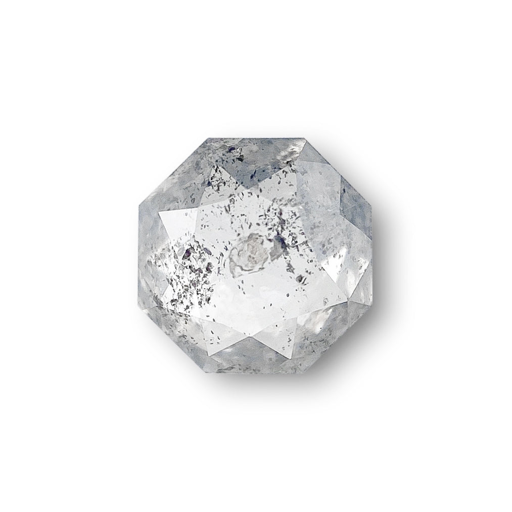 DIAMOND VAULT SALT & PEPPER DIAMOND 0.67ct | Salt & Pepper Octagonal Shape Step Cut Diamond