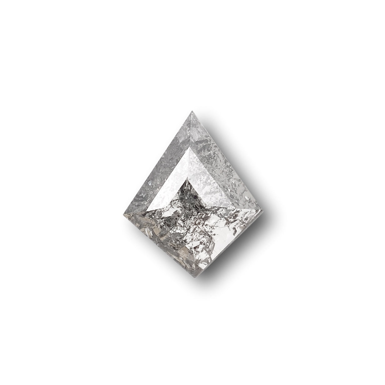 DIAMOND VAULT SALT & PEPPER DIAMOND 0.72ct | Salt & Pepper Kite Shape Rose Cut Diamond