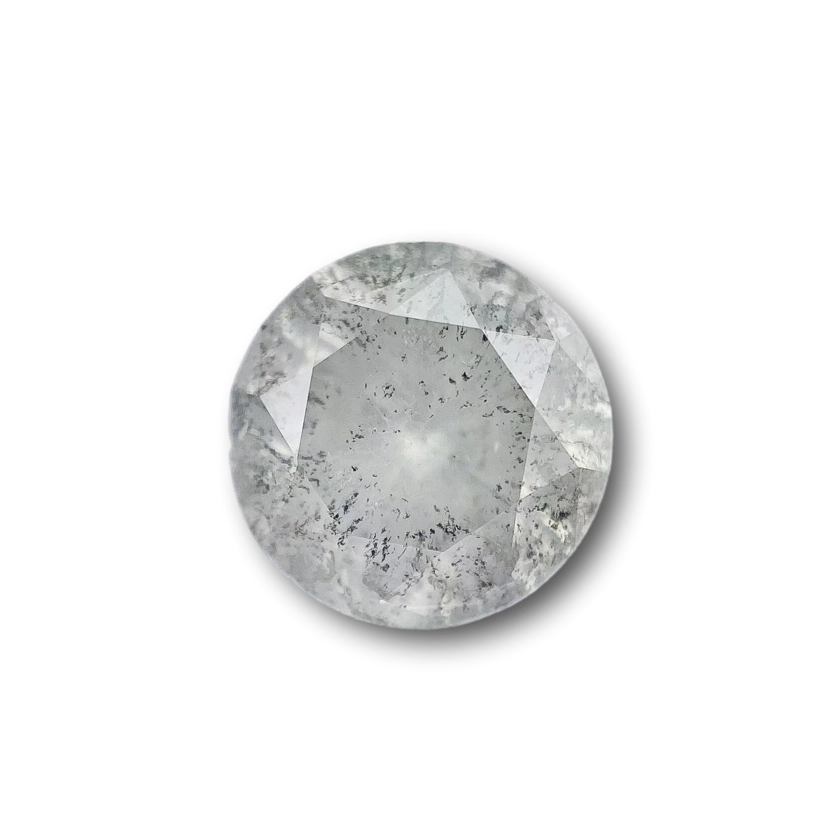 DIAMOND VAULT SALT & PEPPER DIAMOND 2.90ct | Salt & Pepper Round Shape Brilliant Cut Diamond