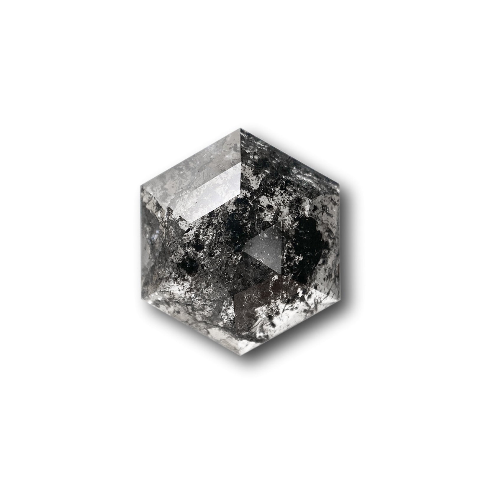 Alexis Russell Loose Stones - Engagement Salt and Pepper Diamonds - Hexagon