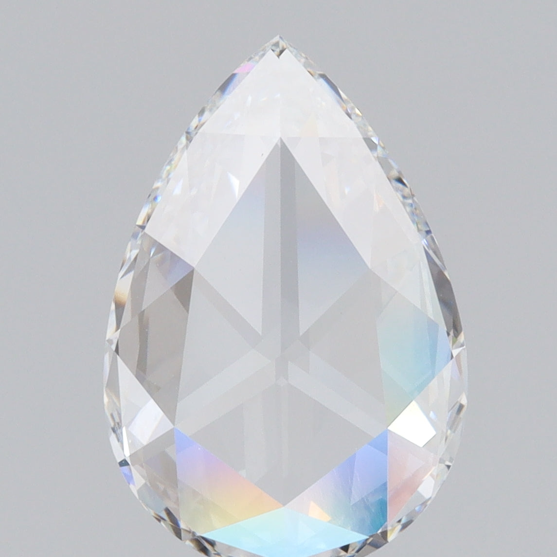 LITHOS Diamond Lab Diamond 2.52ct | F/VS2 Pear Shape Rose Cut Lab Diamond (IGI)