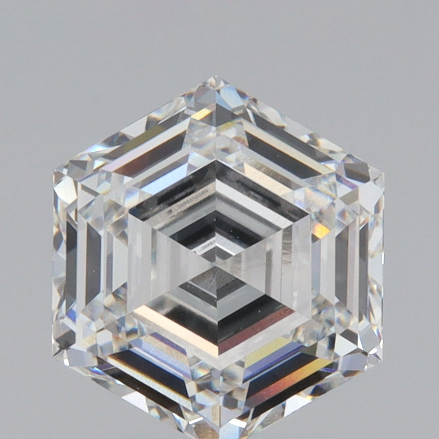 LITHOS Diamond Lab Diamond 2.81ct | F/VS1 Hexagon Shape Step Cut Lab Diamond (IGI)