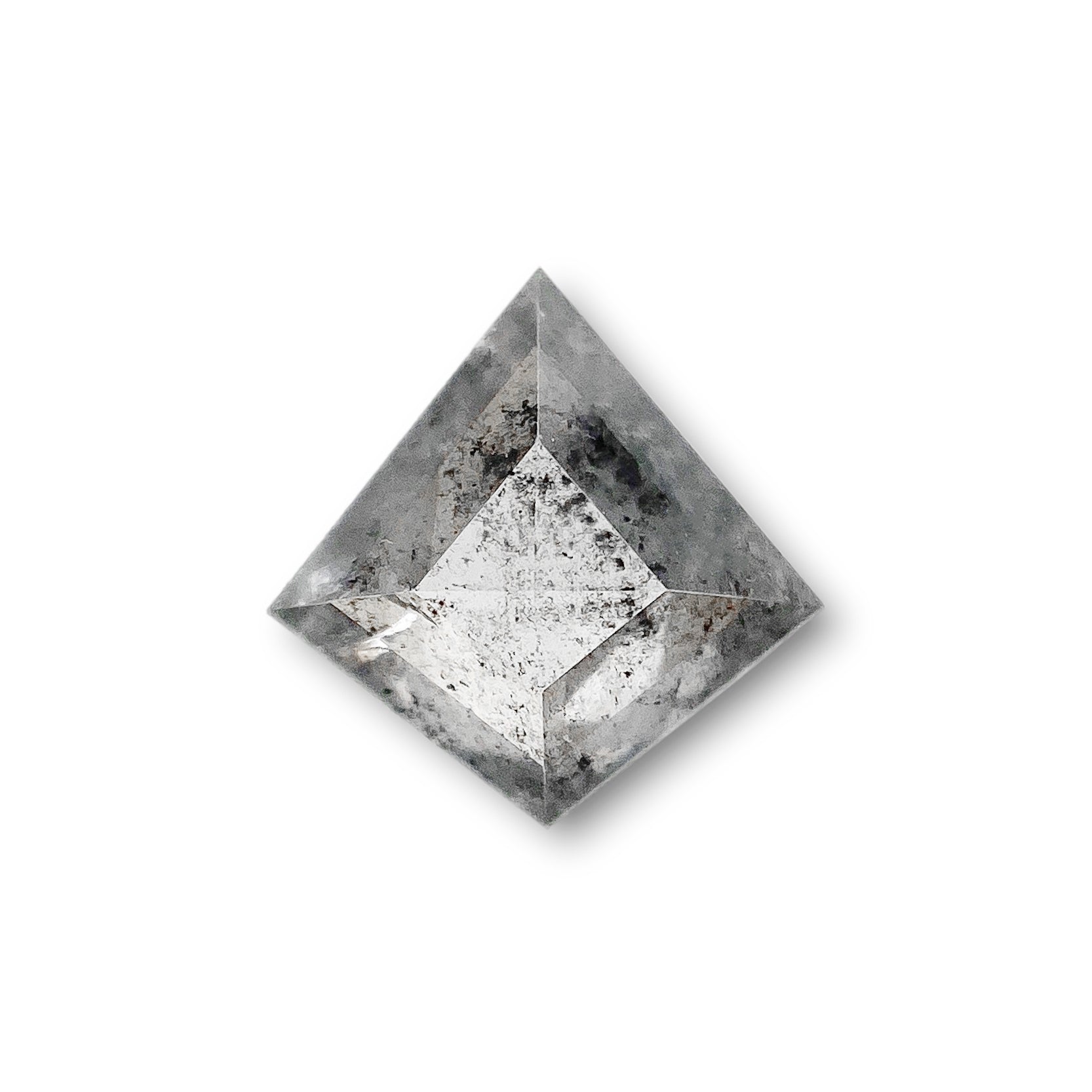 DIAMOND VAULT SALT & PEPPER DIAMOND 0.91ct | Salt & Pepper Kite Shape Step Cut Diamond