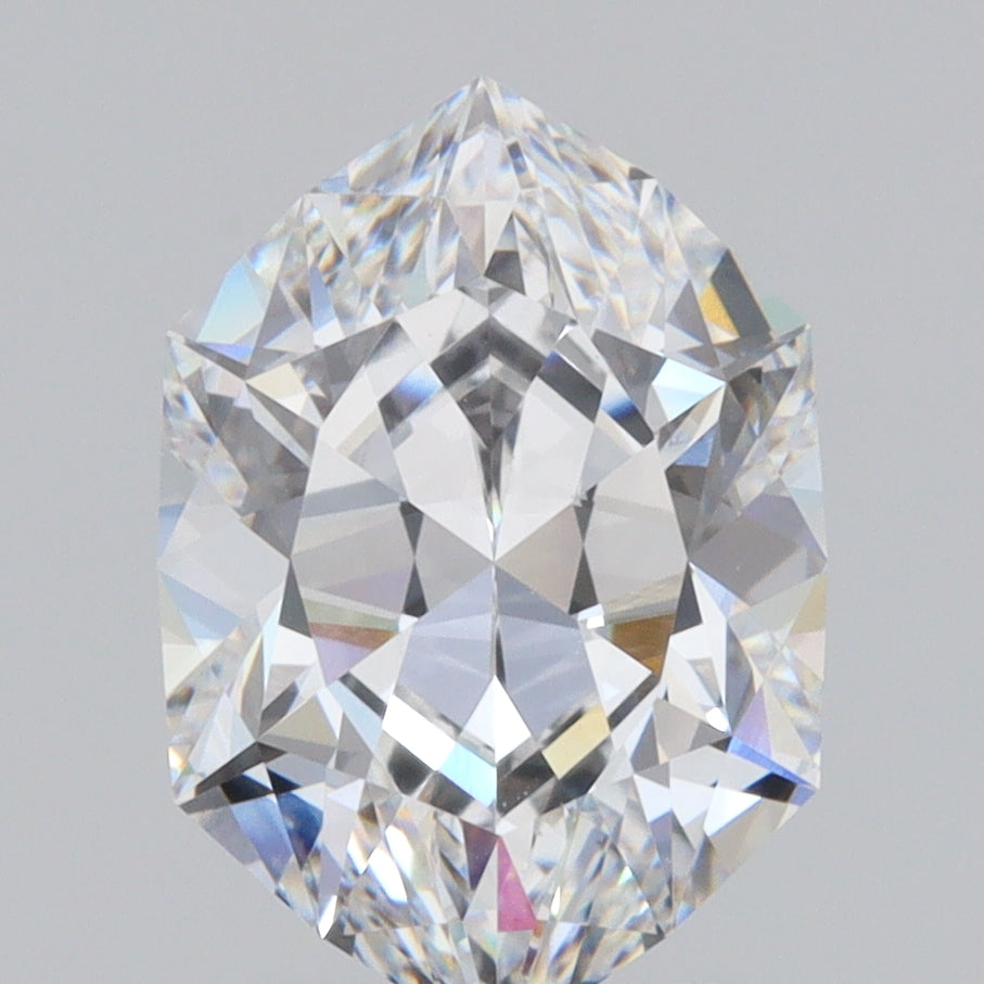 LITHOS Diamond Lab Diamond 2.61ct | E/VS1 Hexagon Shape Brilliant Cut Lab Diamond (IGI)