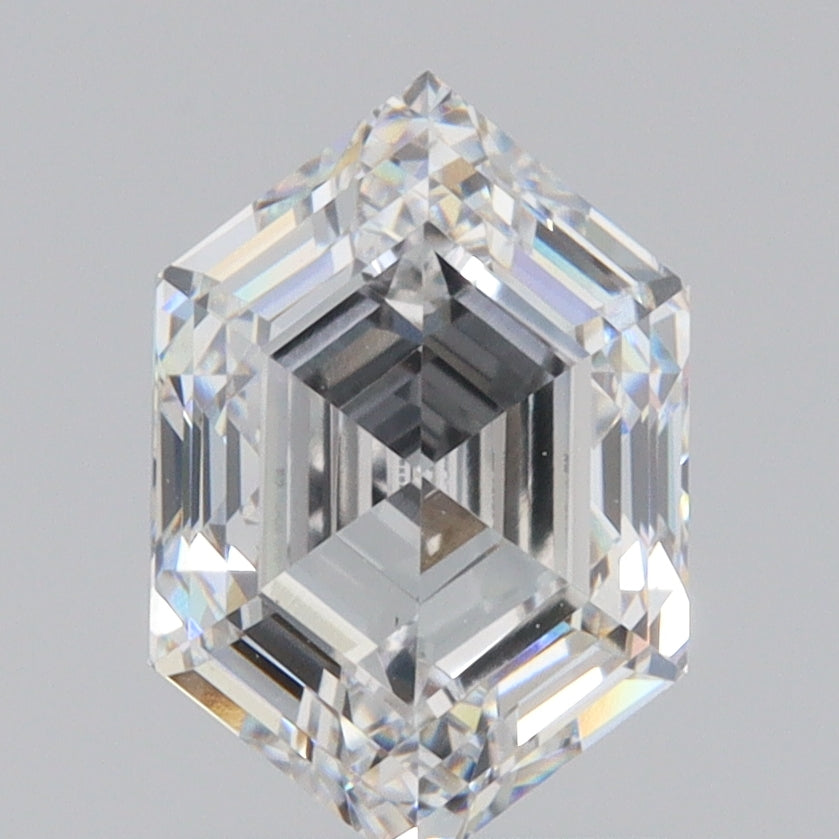 LITHOS Diamond Lab Diamond 2.00ct | E/VVS2 Hexagon Shape Step Cut Lab Diamond (IGI)