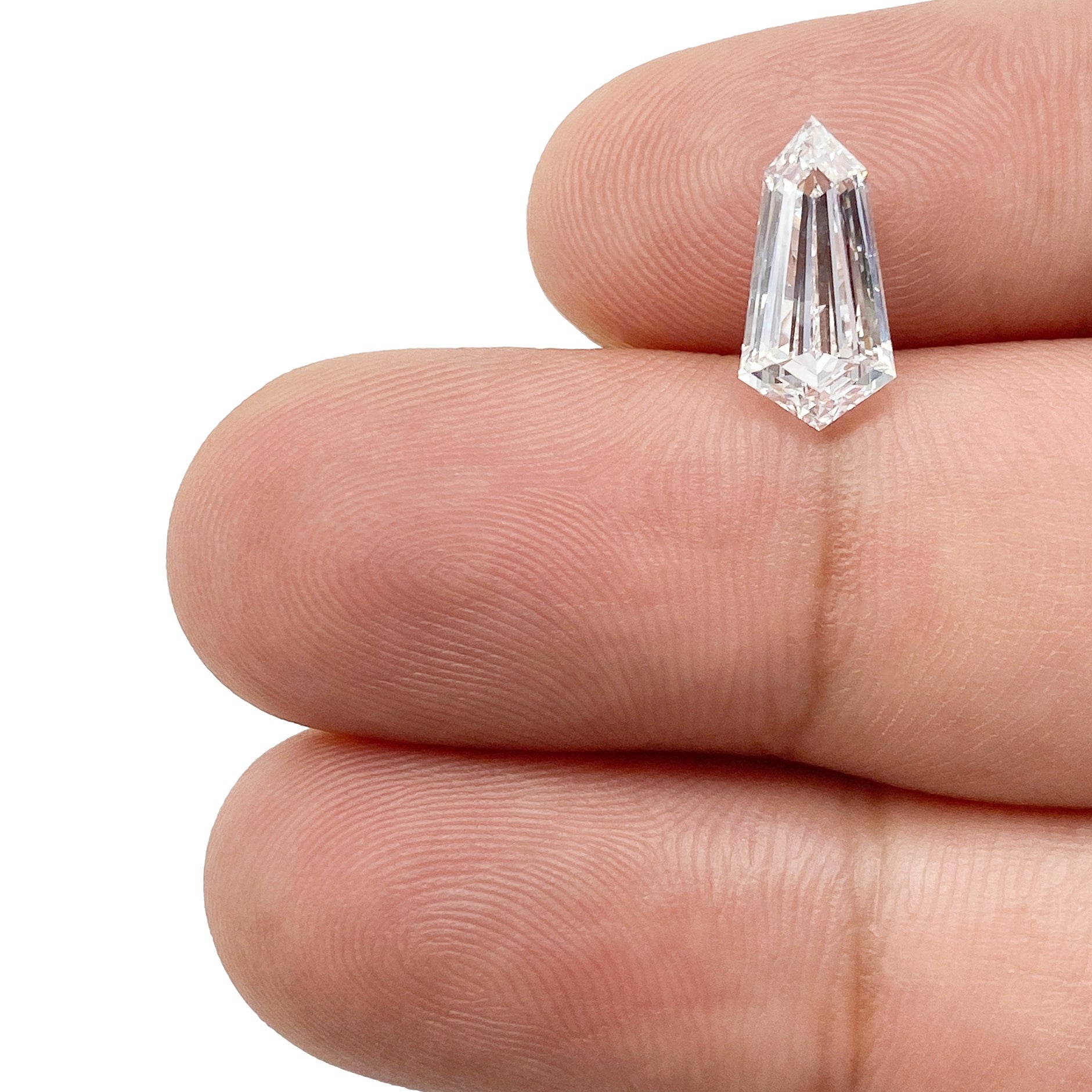 LITHOS Diamond Lab Diamond 2.05ct | D/VVS2 Shield Shape Step Cut Lab Diamond (IGI)