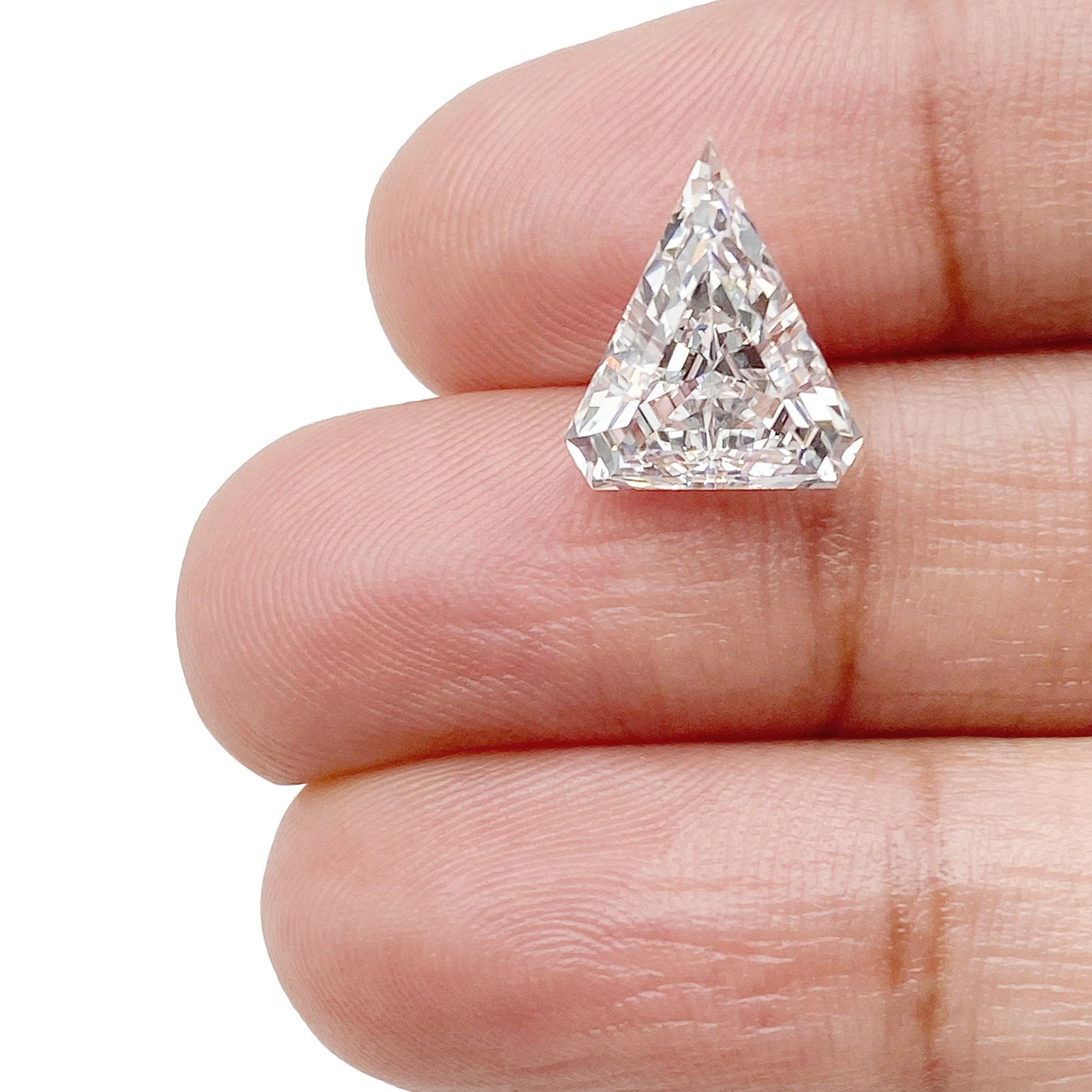 LITHOS Diamond Lab Diamond 3.51ct | D/VS1 Shield Shape Step Cut Lab Diamond (IGI)
