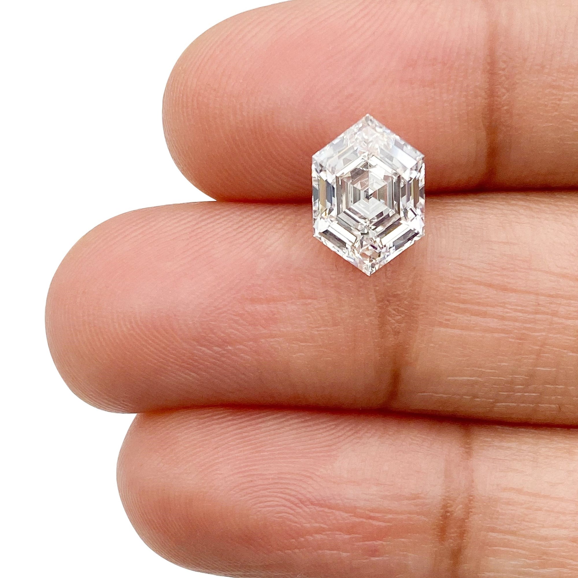 LITHOS Diamond Lab Diamond 1.91ct | D/VS2 Hexagon Shape Step Cut Lab Diamond (IGI)