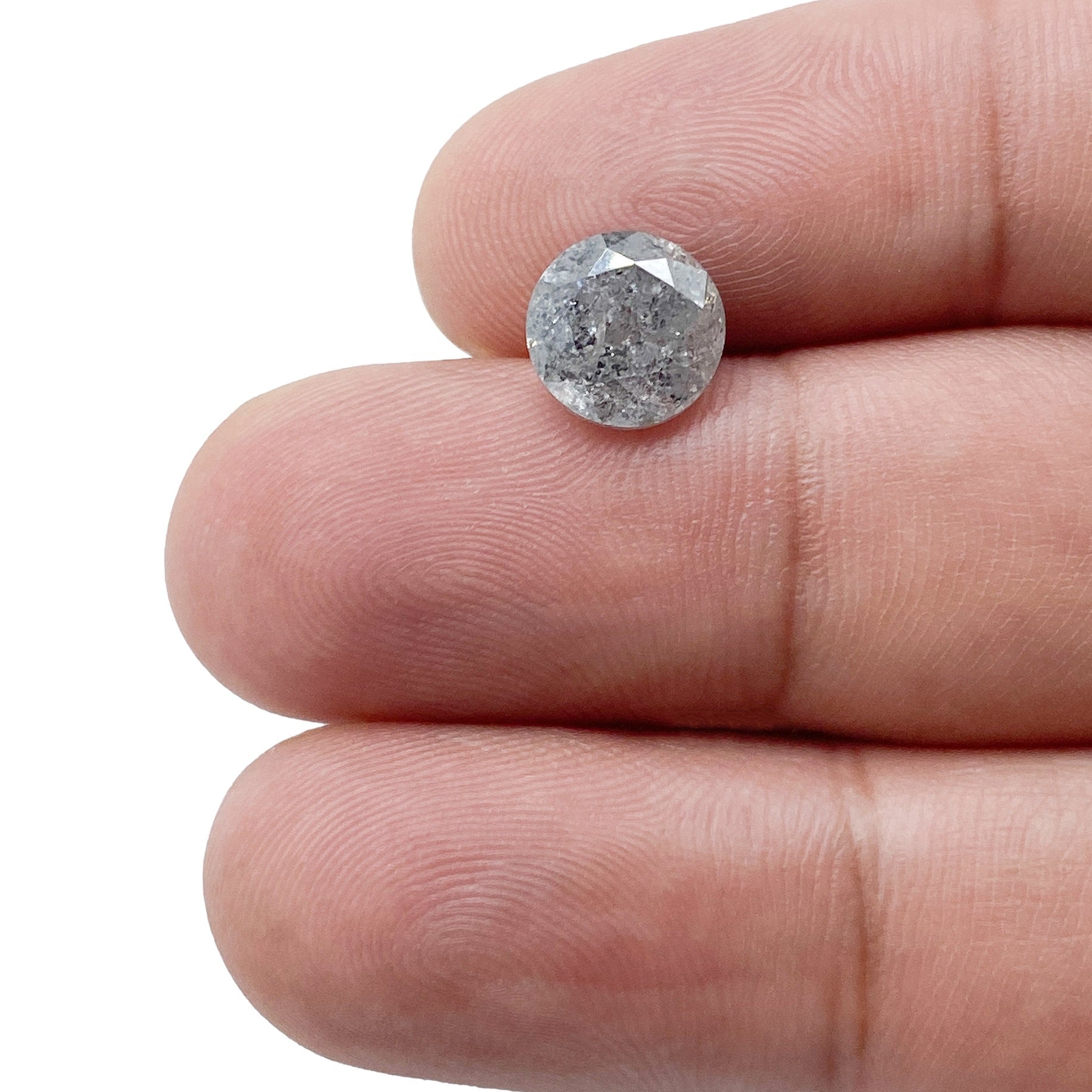 DIAMOND VAULT SALT & PEPPER DIAMOND 2.78ct | Salt & Pepper Round Shape Brilliant Cut Diamond