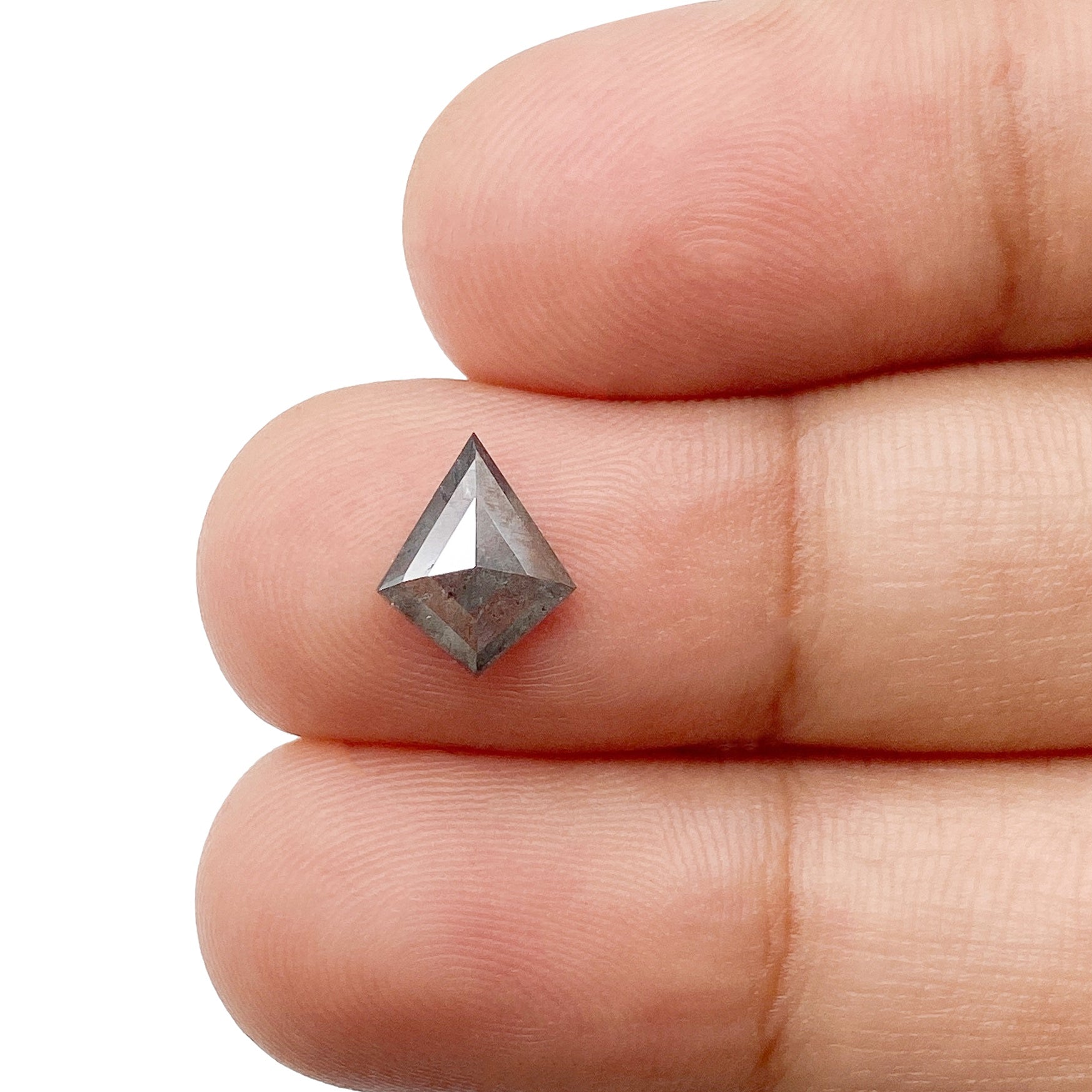 DIAMOND VAULT SALT & PEPPER DIAMOND 0.78ct | Salt & Pepper Kite Shape Rose Cut Diamond