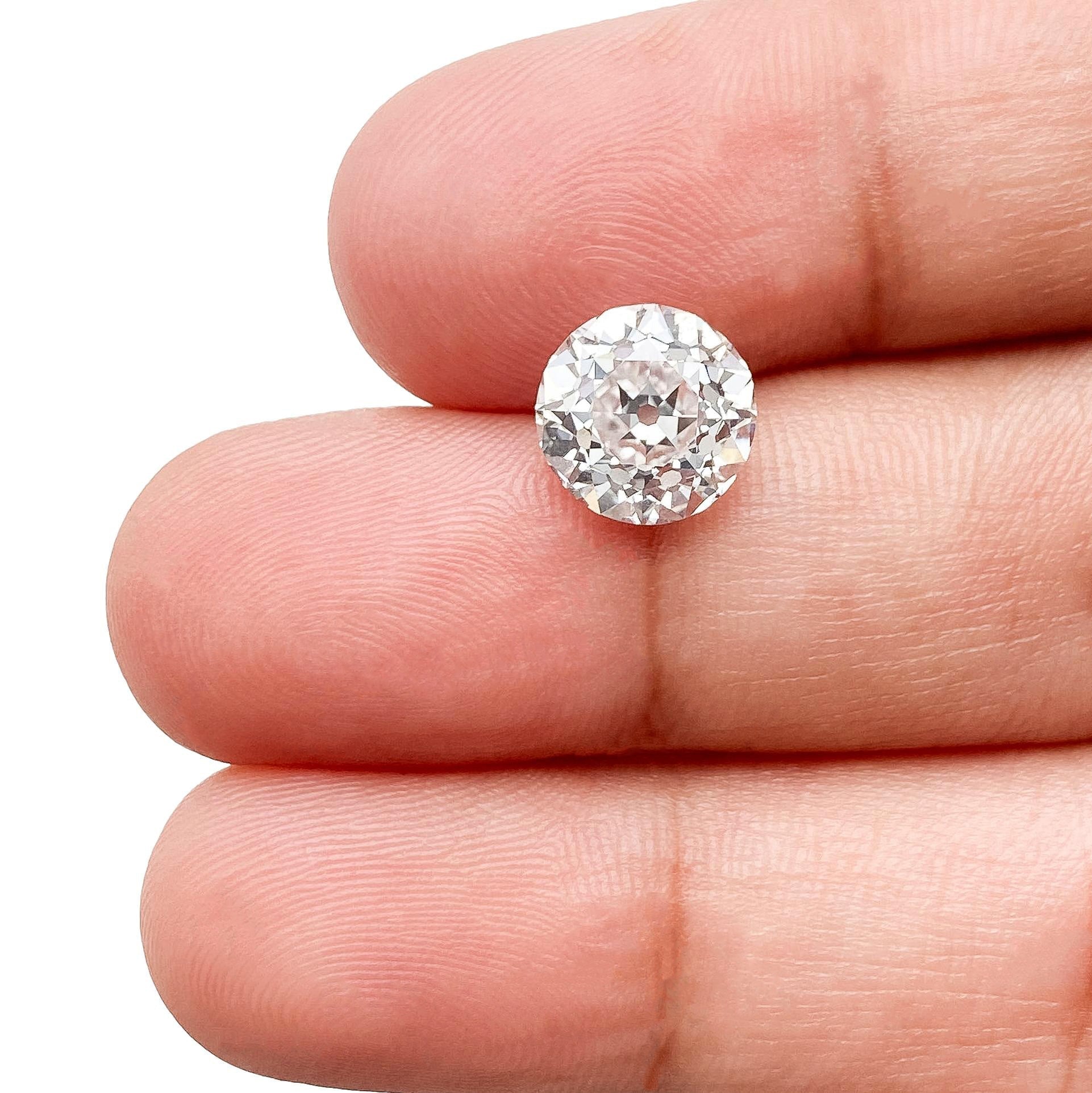 LITHOS Diamond Lab Diamond 2.55ct | E/VS1 Round Shape Old European Cut Lab Diamond (IGI)