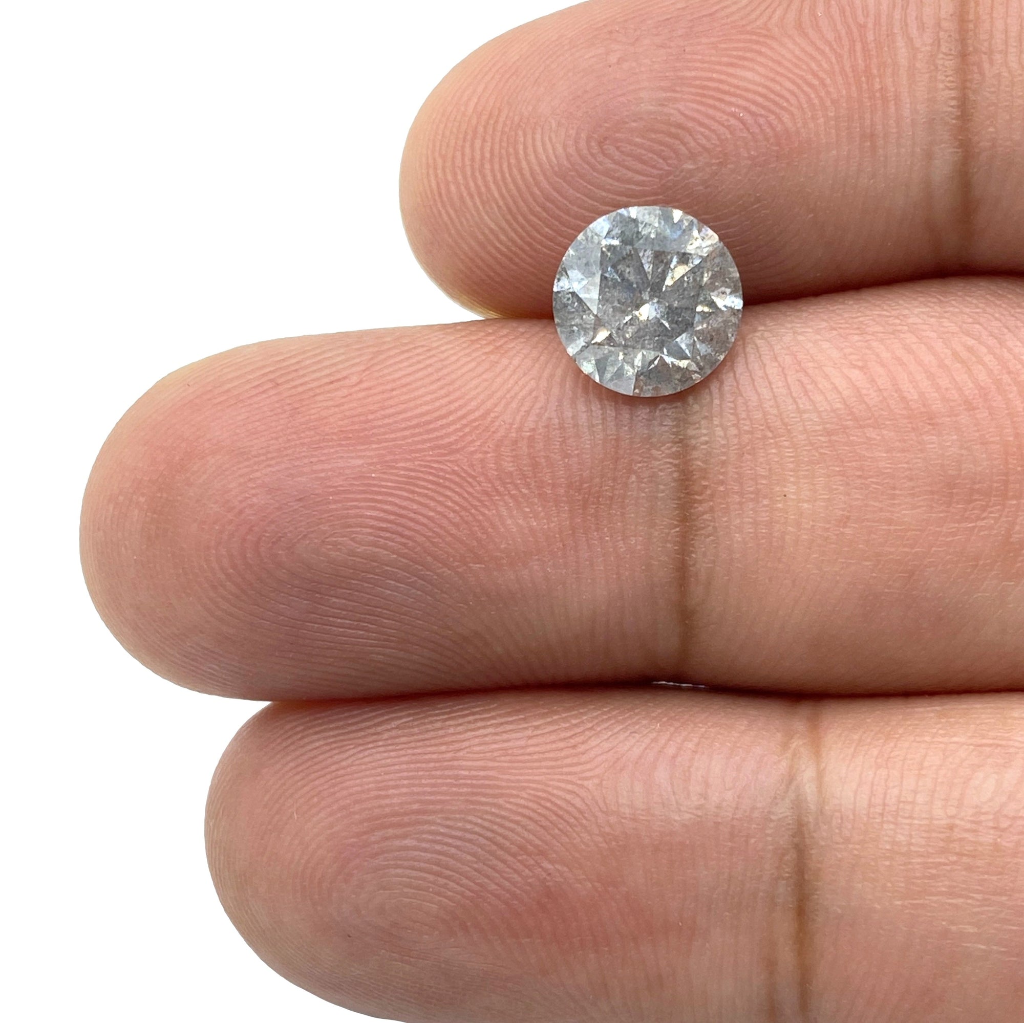 DIAMOND VAULT SALT & PEPPER DIAMOND 2.04ct | Salt & Pepper Round Shape Brilliant Cut Diamond