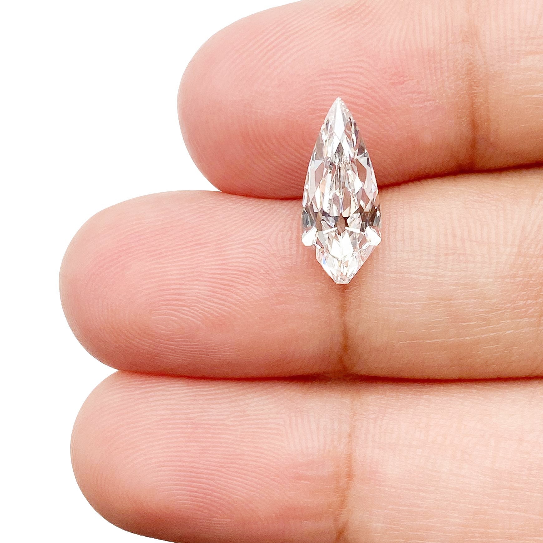 LITHOS Diamond Lab Diamond 1.61ct | E/VS1 Shield Shape Old Mine Cut Lab Diamond (IGI)