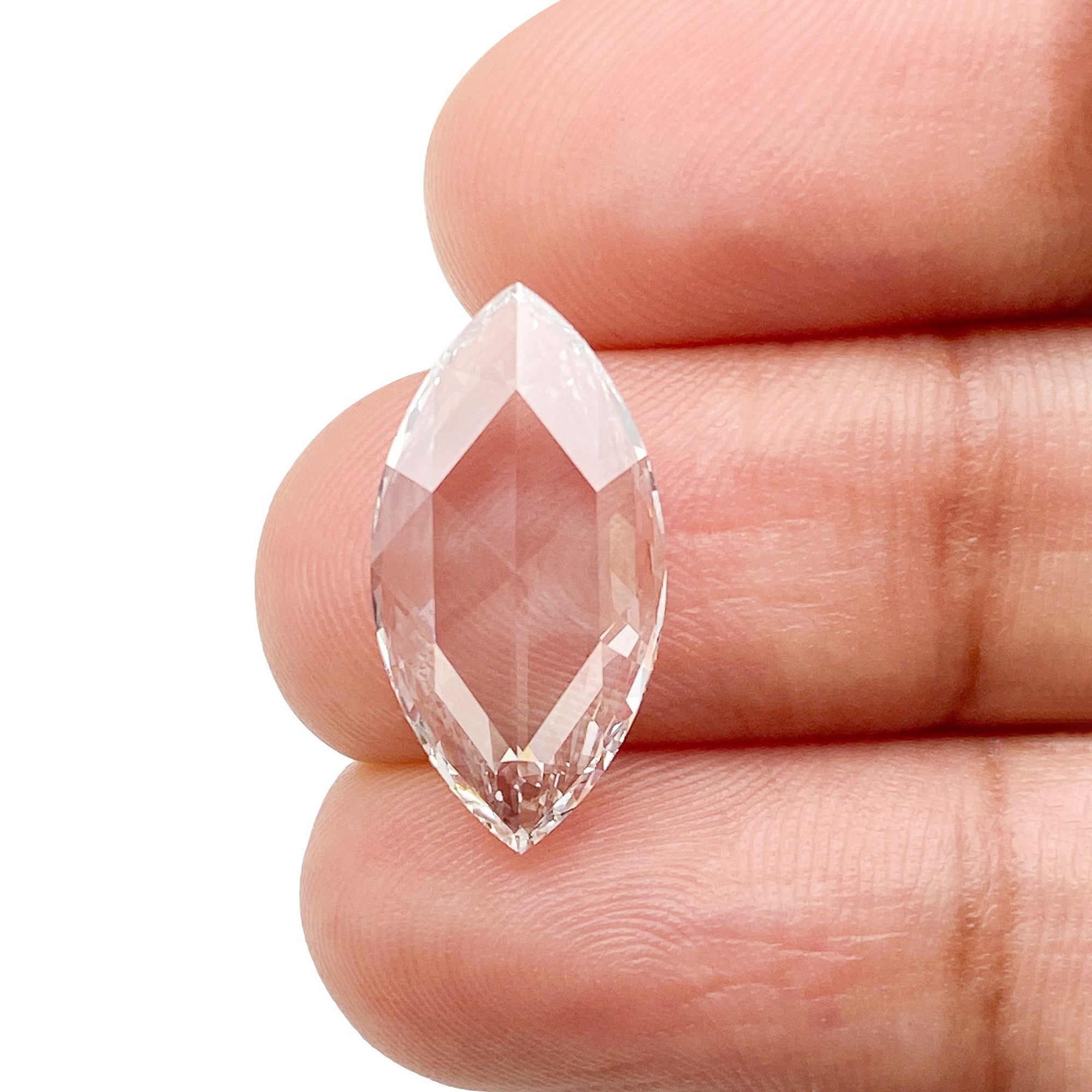 LITHOS Diamond Lab Diamond 2.91ct | E/VVS2 Marquise Shape Rose Cut Lab Diamond (IGI)