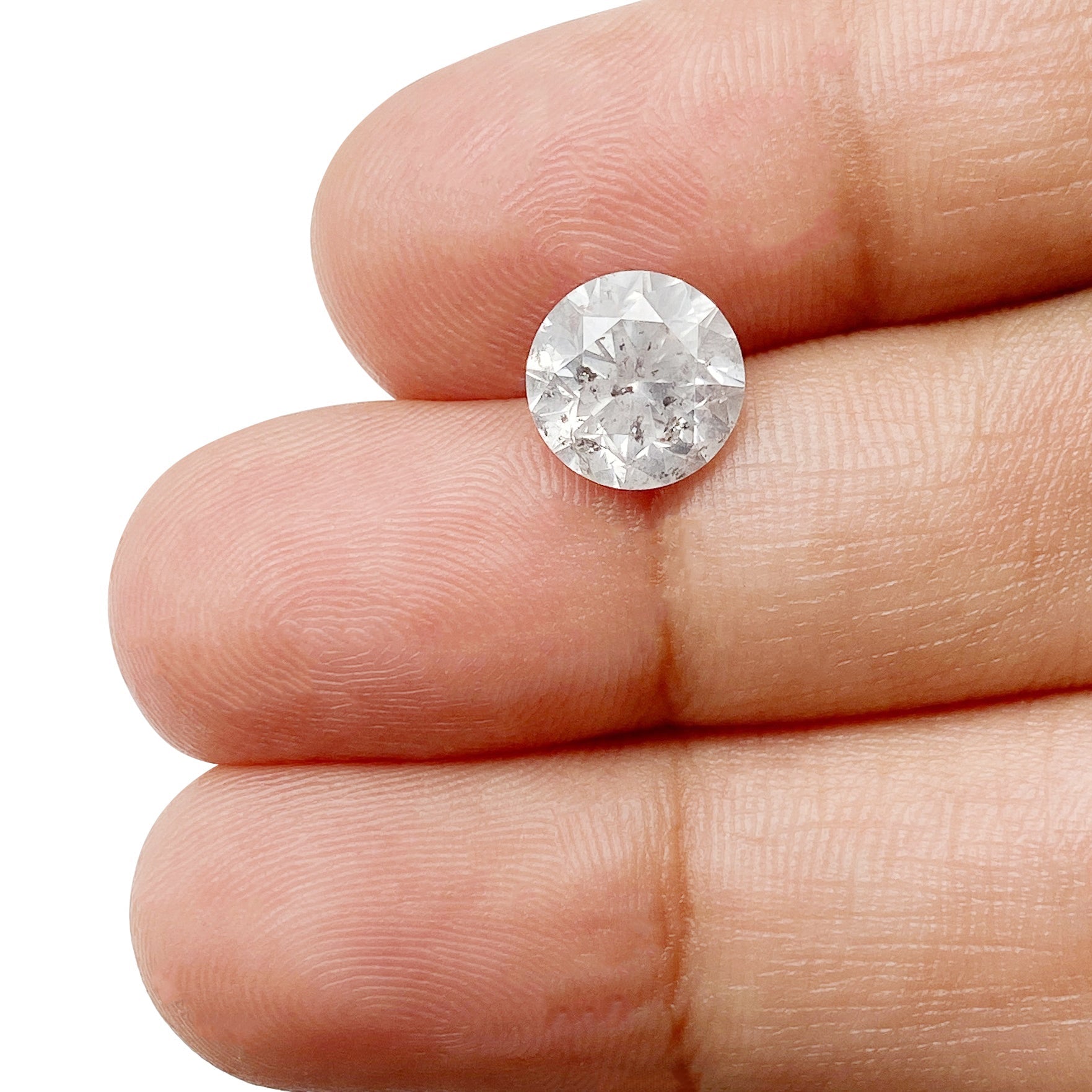 DIAMOND VAULT SALT & PEPPER DIAMOND 2.13ct | Salt & Pepper Round Shape Brilliant Cut Diamond