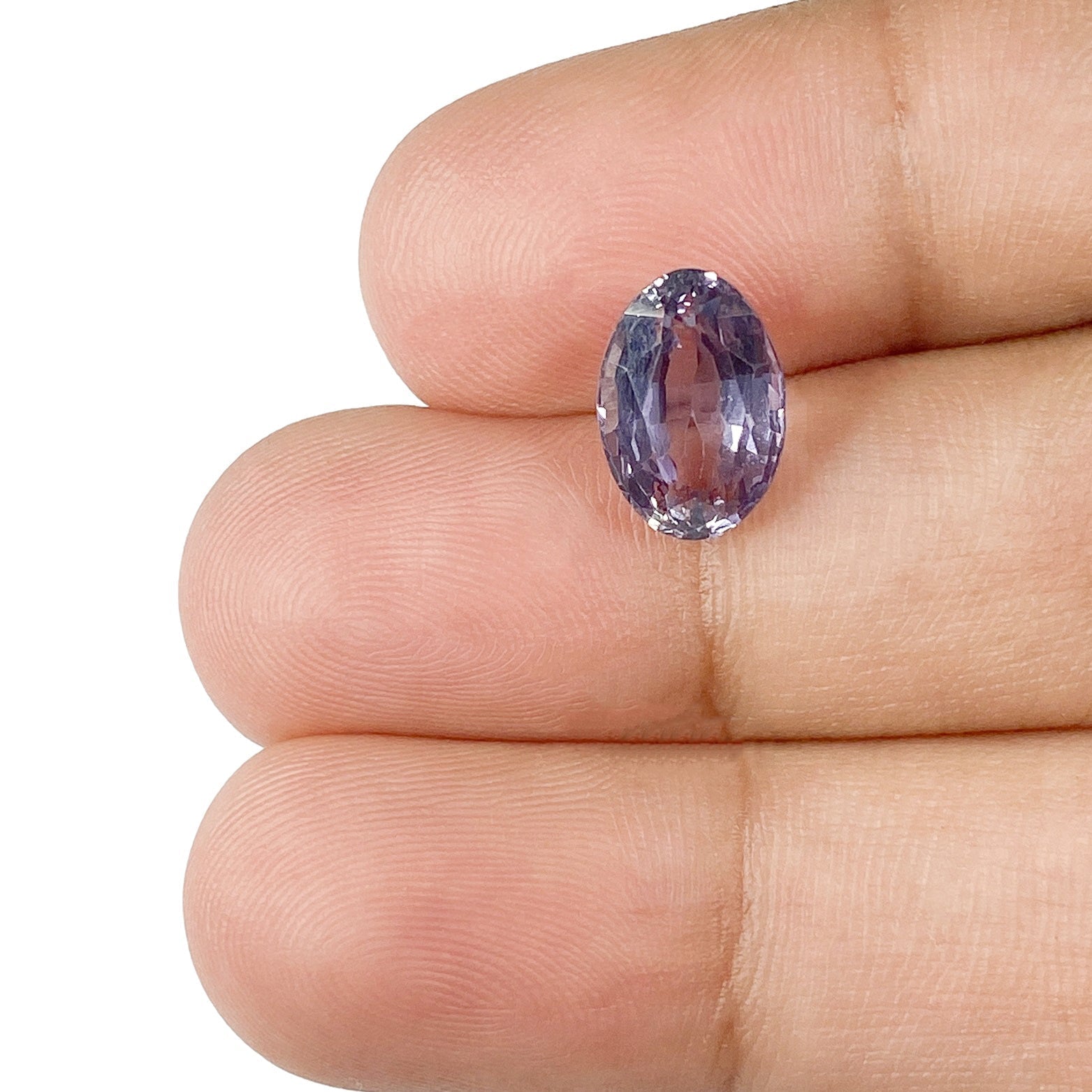 Gemstone Vault Sapphire 3.07ct |  Brilliant Cut Oval Shape Violet Sapphire