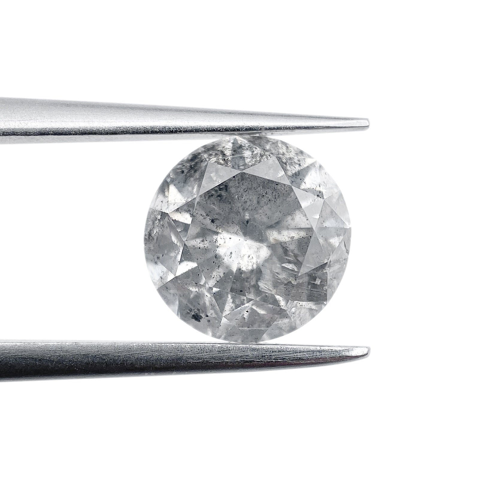 DIAMOND VAULT SALT & PEPPER DIAMOND 2.00ct | Salt & Pepper Round Shape Brilliant Cut Diamond