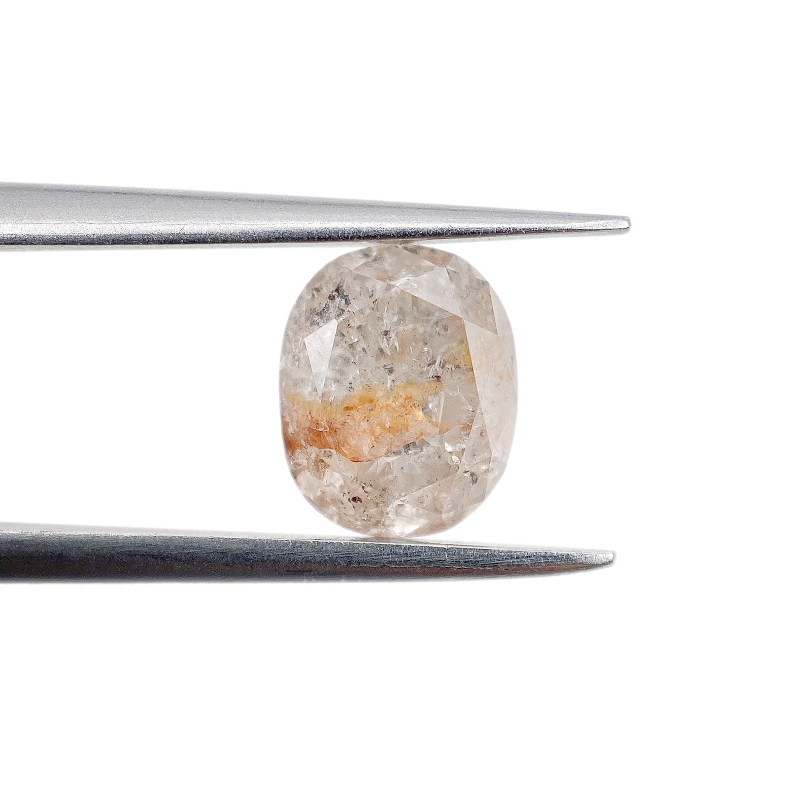 DIAMOND VAULT SALT & PEPPER DIAMOND 1.49ct | Rustic Reddish Salt & Pepper Cushion Shape Brilliant Cut Diamond