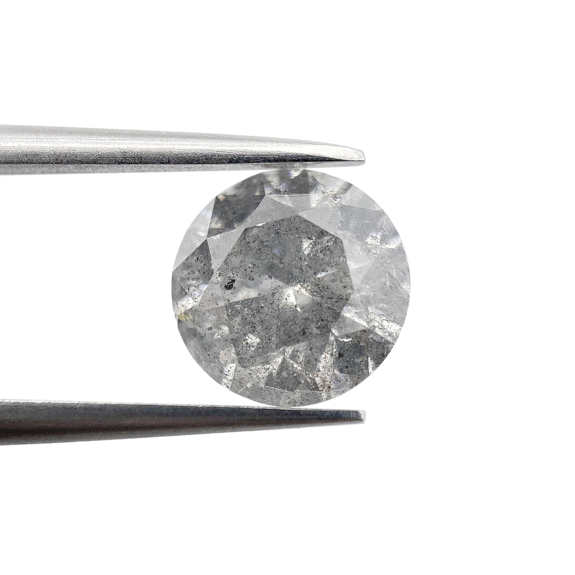 DIAMOND VAULT SALT & PEPPER DIAMOND 2.04ct | Salt & Pepper Round Shape Brilliant Cut Diamond