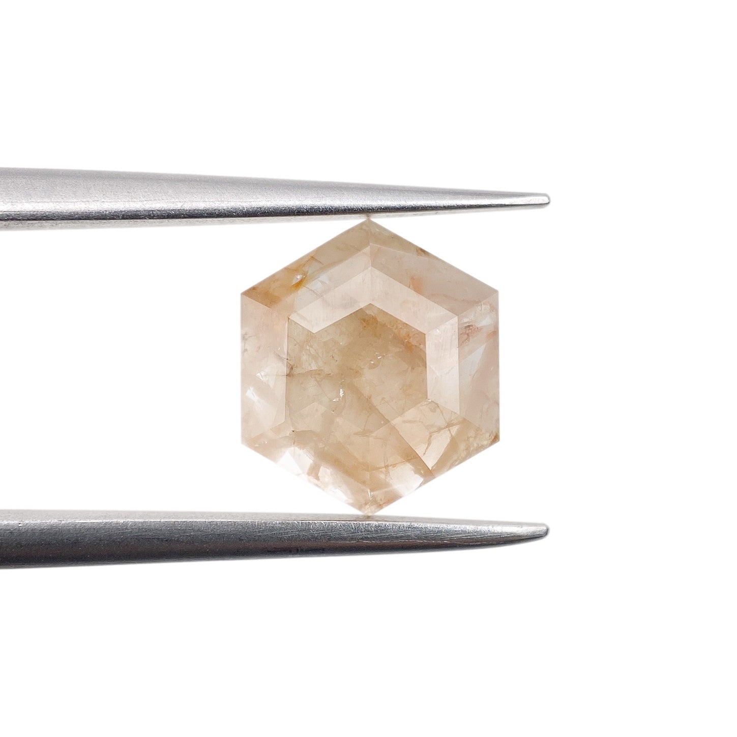 DIAMOND VAULT RUSTIC DIAMOND 1.53ct | Rustic Reddish White Hexagon Shape Rose Cut Diamond
