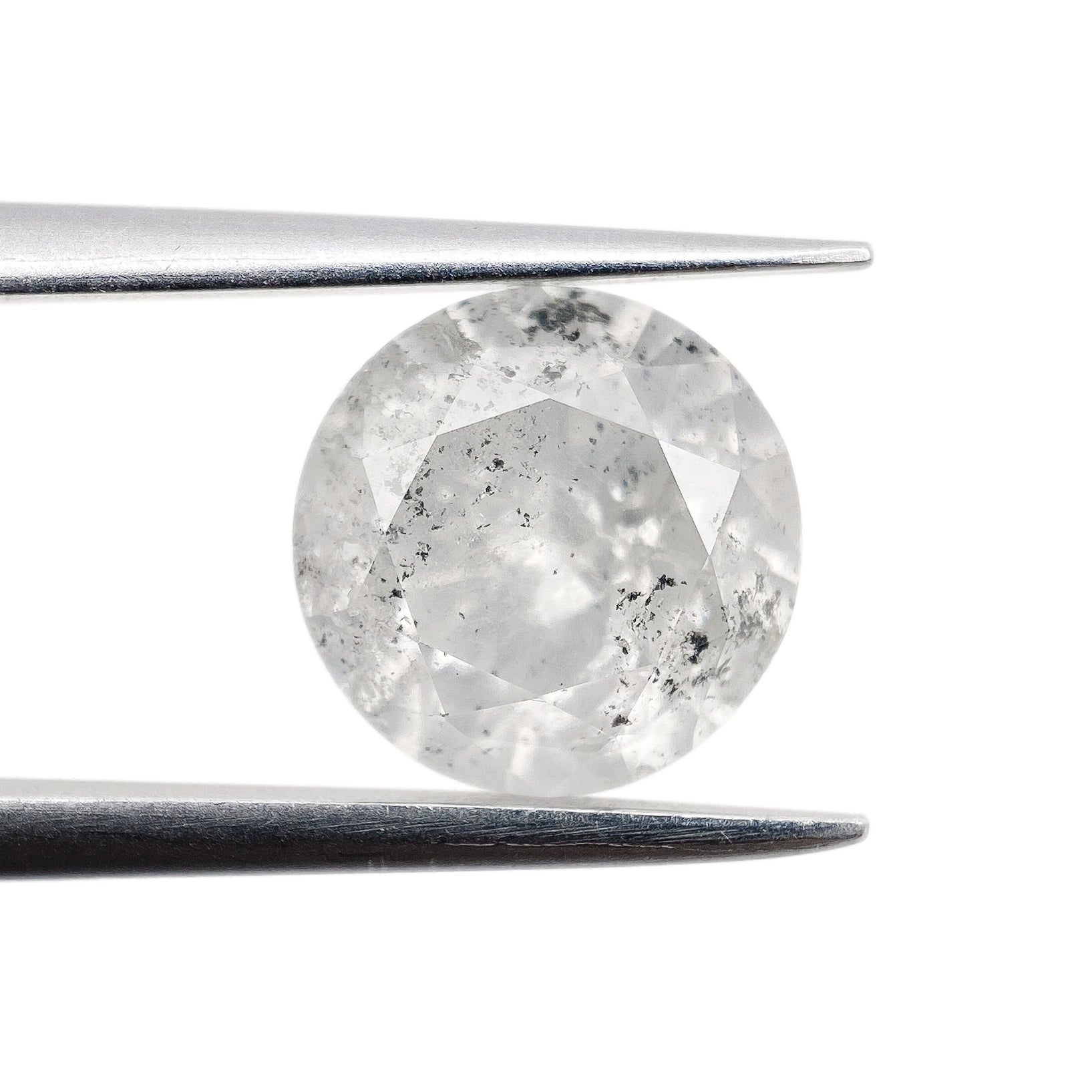 DIAMOND VAULT SALT & PEPPER DIAMOND 2.47ct | Salt & Pepper Round Shape Brilliant Cut Diamond