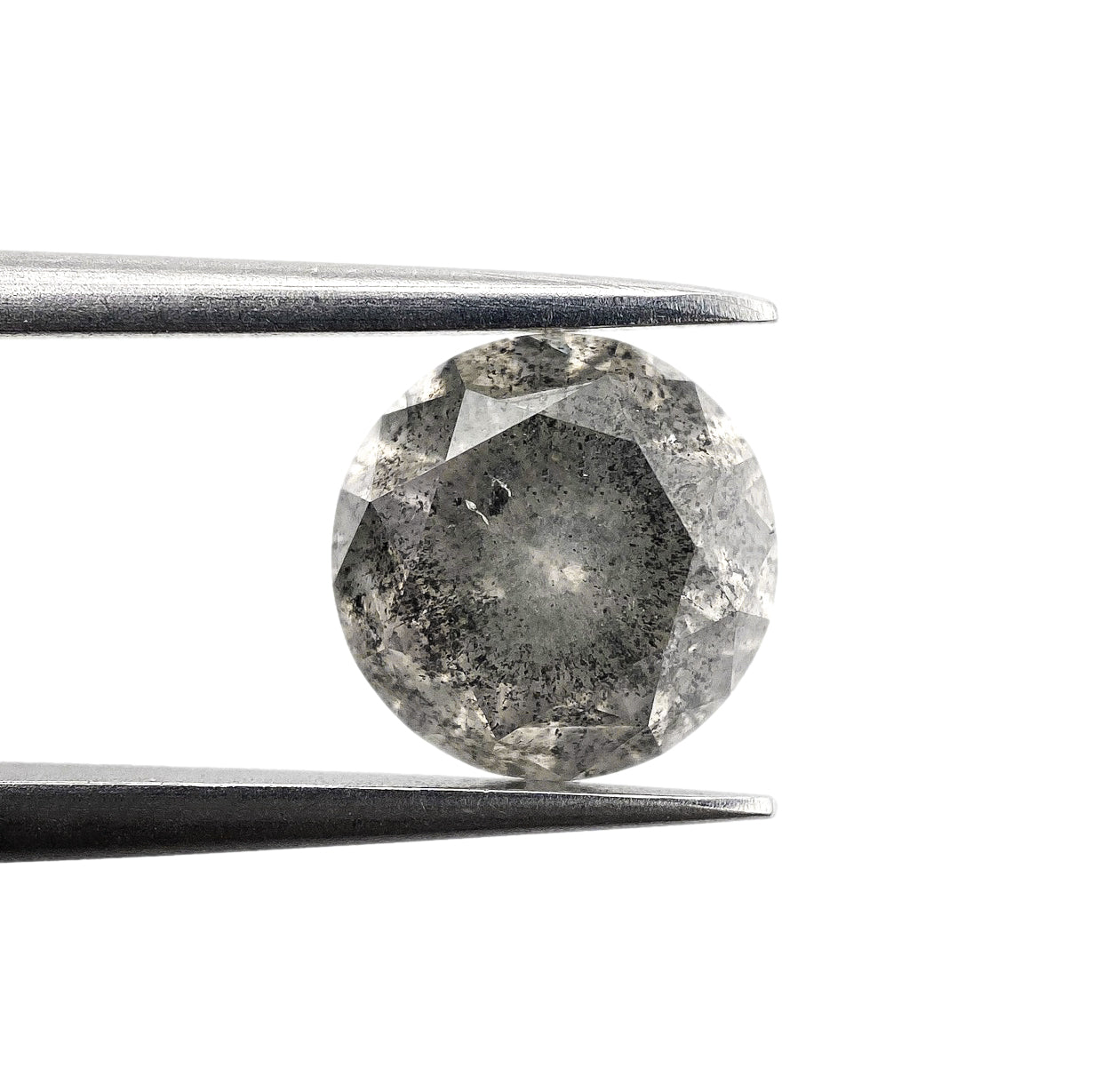 DIAMOND VAULT SALT & PEPPER DIAMOND 2.31ct | Salt & Pepper Round Shape Brilliant Cut Diamond