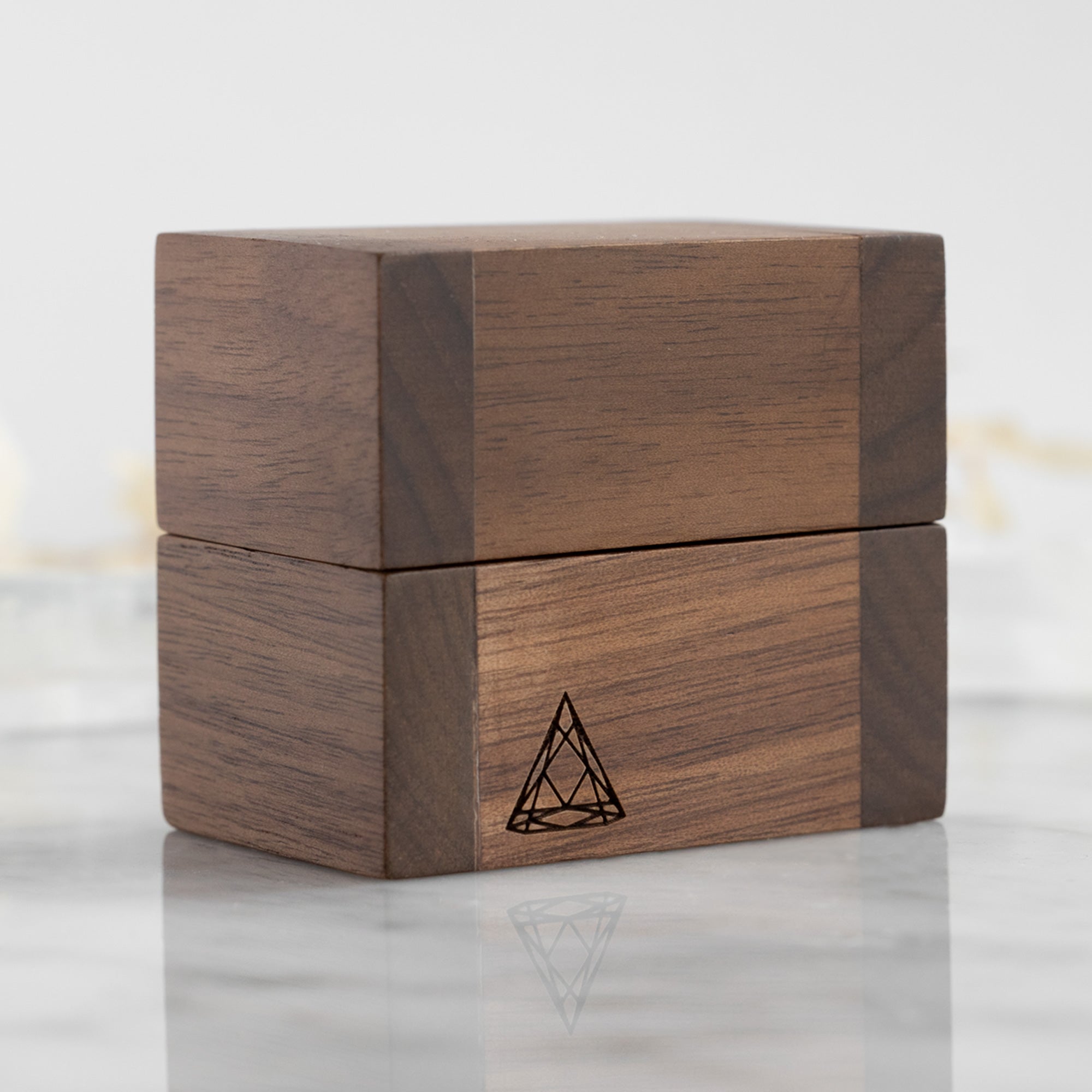 Alexis Russell Ring Boxes The Handcrafted Wooden Ring Box | Black Walnut